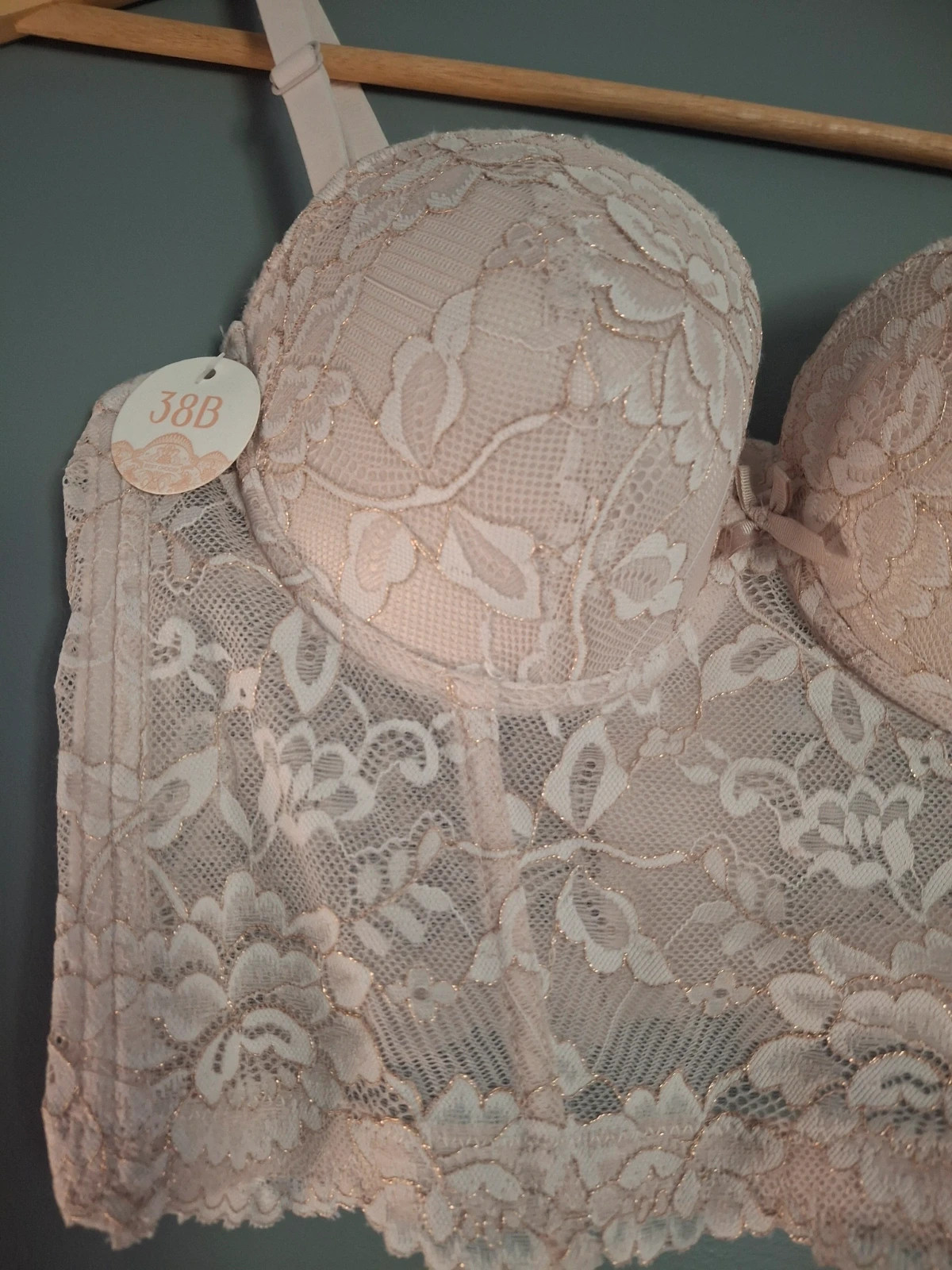 Bustier bralette dentelle fleurie avec ou sans bretelles – Victoria – taille M 3
