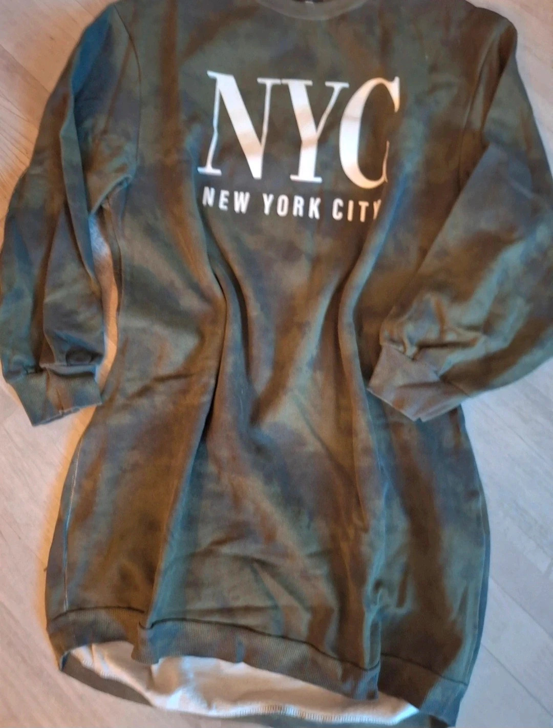 Sweat shirt robe kaki – Tally Weijl – taille L / 40 / 12 2