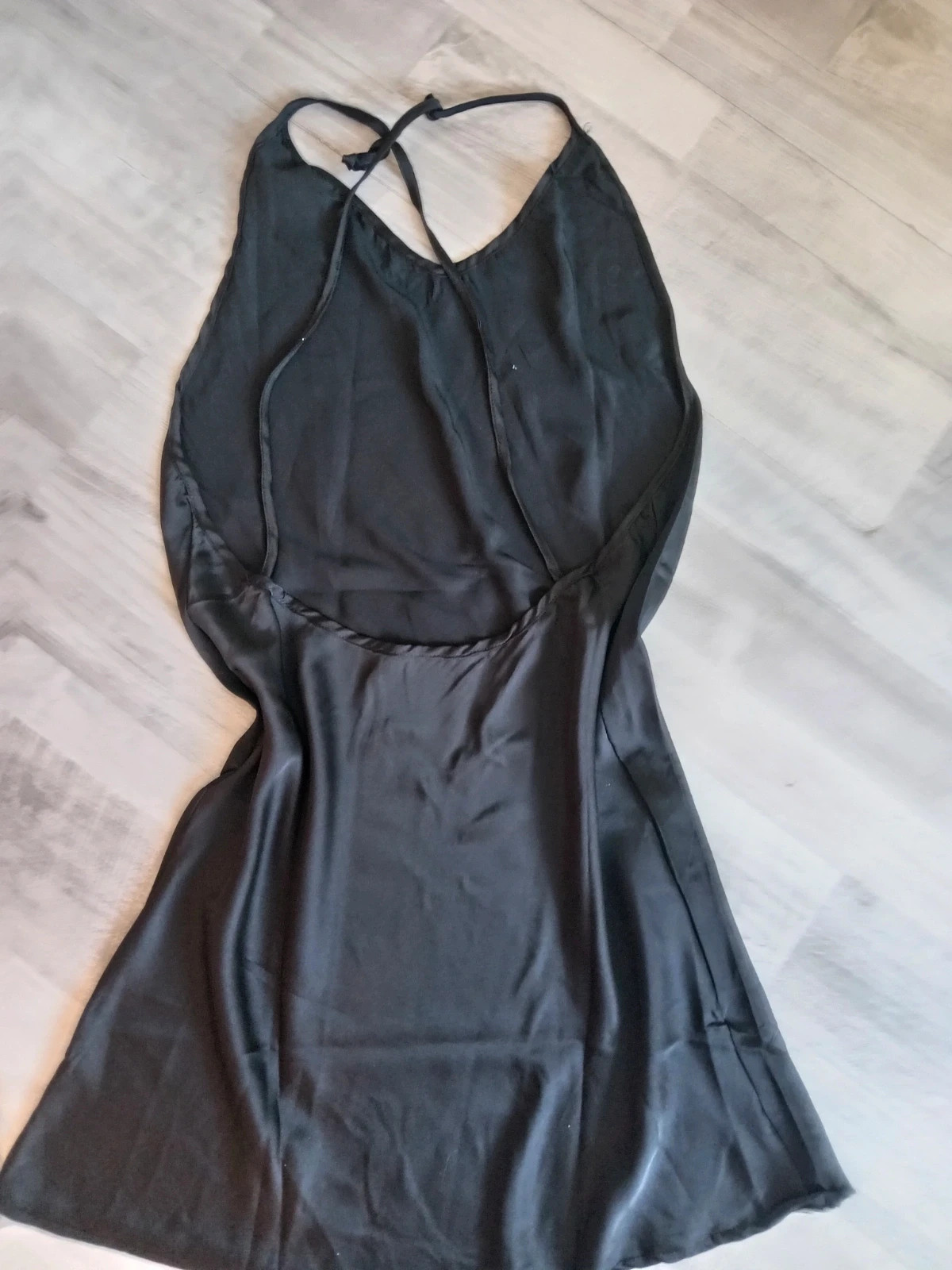 Nuisette satin noir – taille L / 40 / 12 3