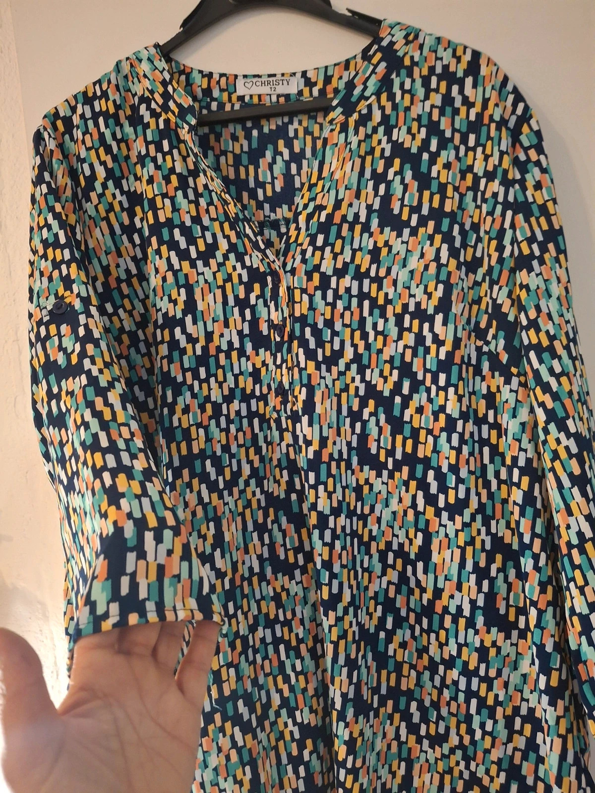Chemisier fluide col V – Destiny – taille XL / 42 / 14 2