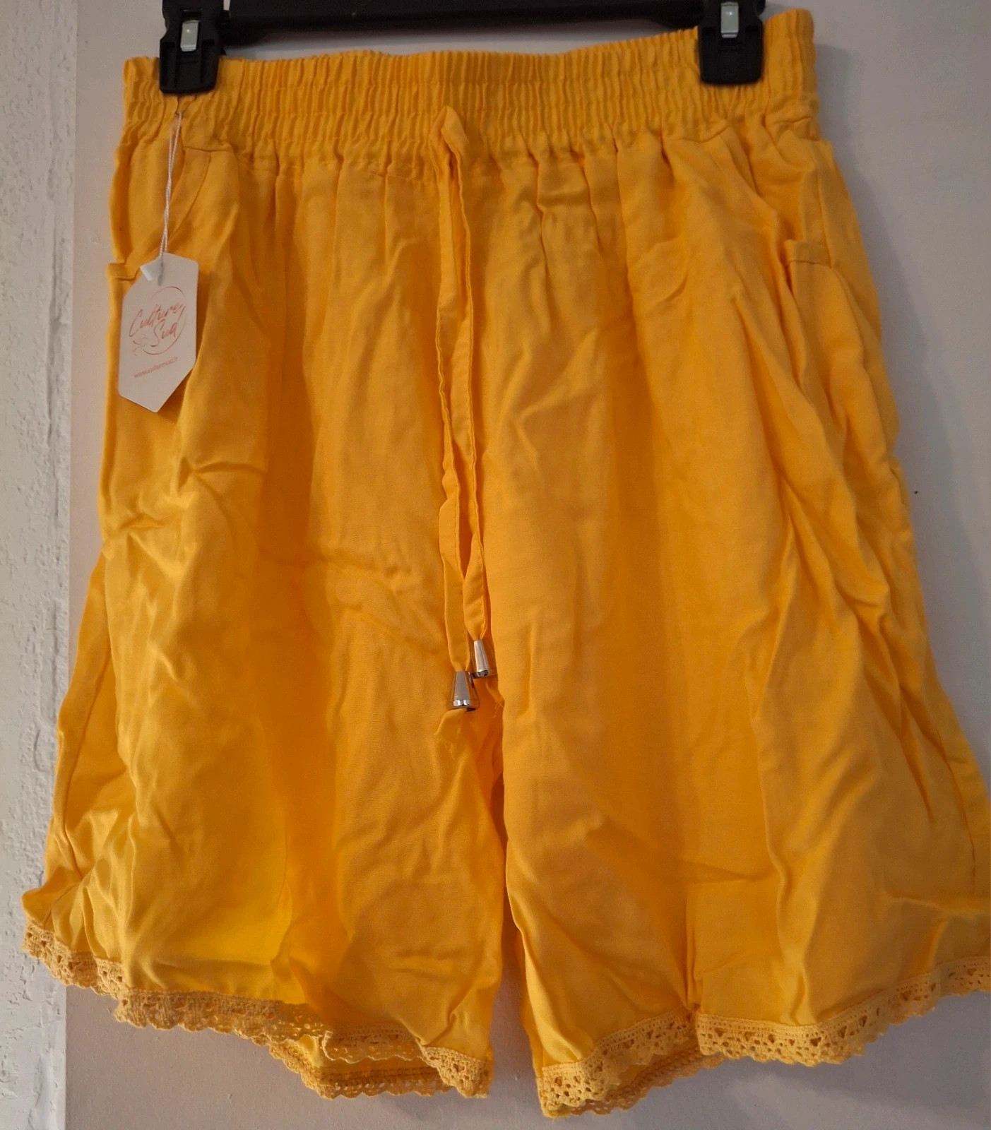 Short matière fluide Orange