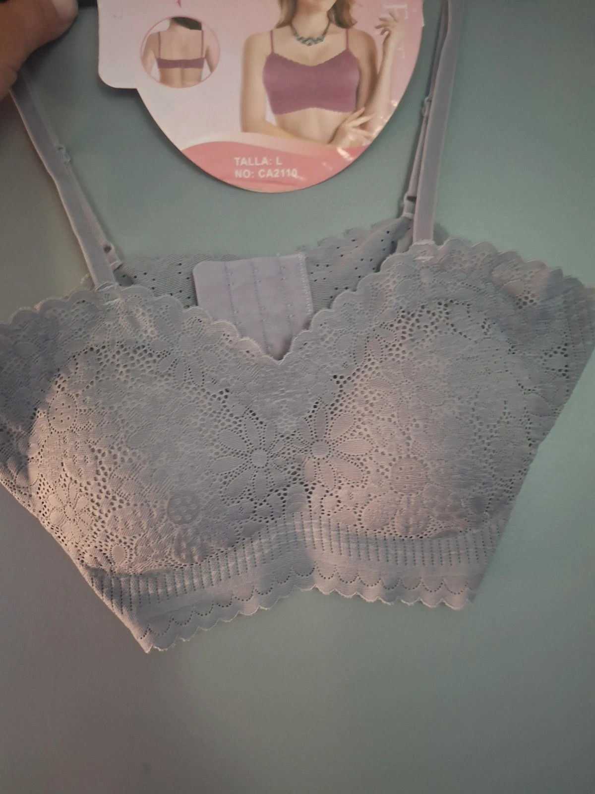 Brassière invisible sans couture imitation dentelle