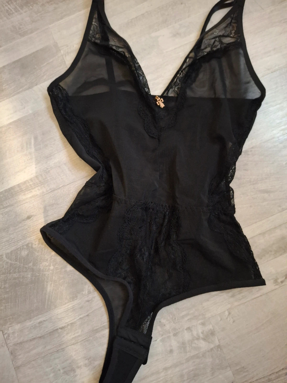 Body noir en dentelle – Noir – taille M / 38 / 10 2