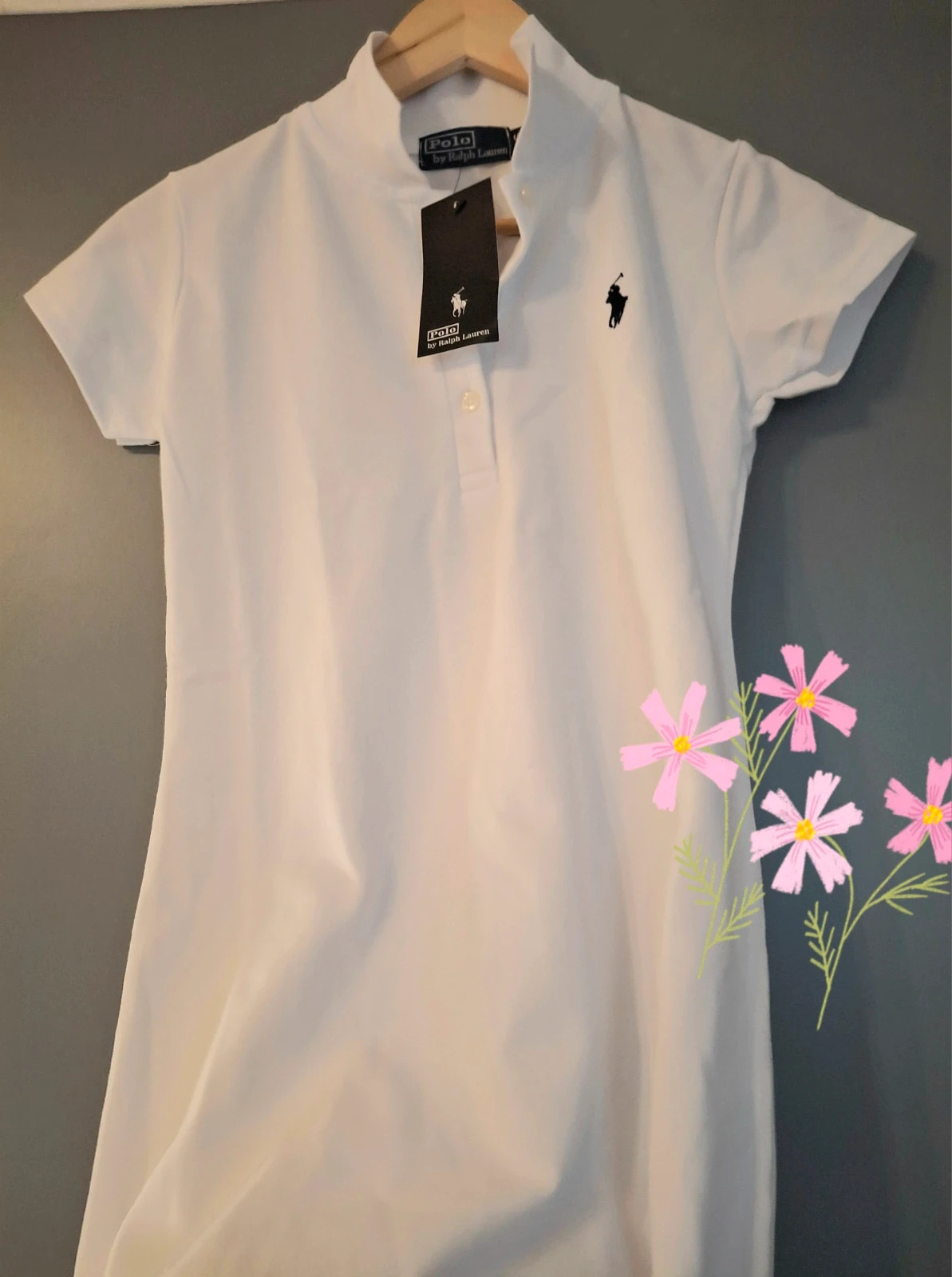 Robe Polo Ralph Lauren en coton piqué col montant – Polo Ralph Lauren – taille S / 36 / 8 2
