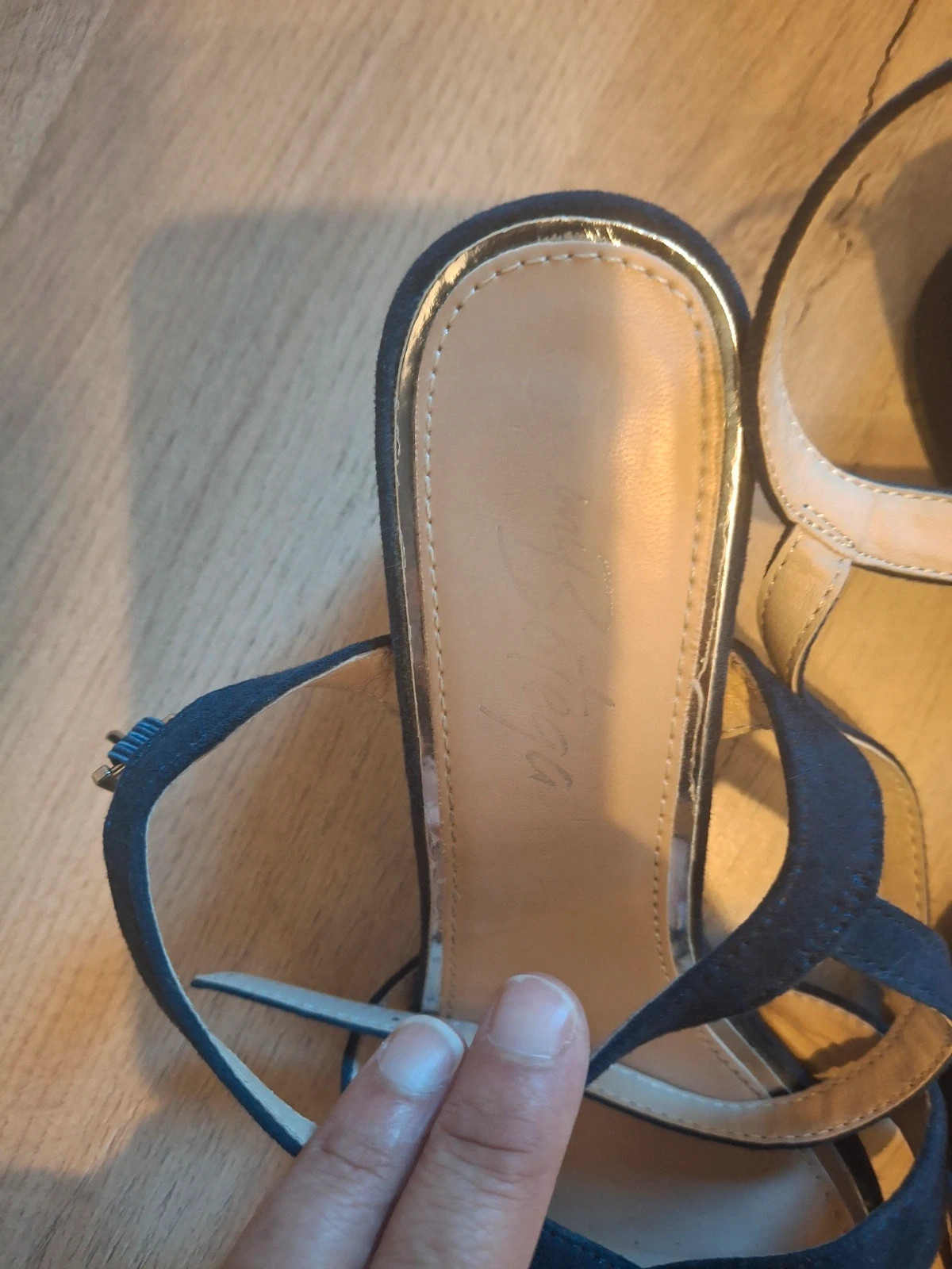 Sandales bleu chic et tendance a talon carré – Chaussea – taille 38 4