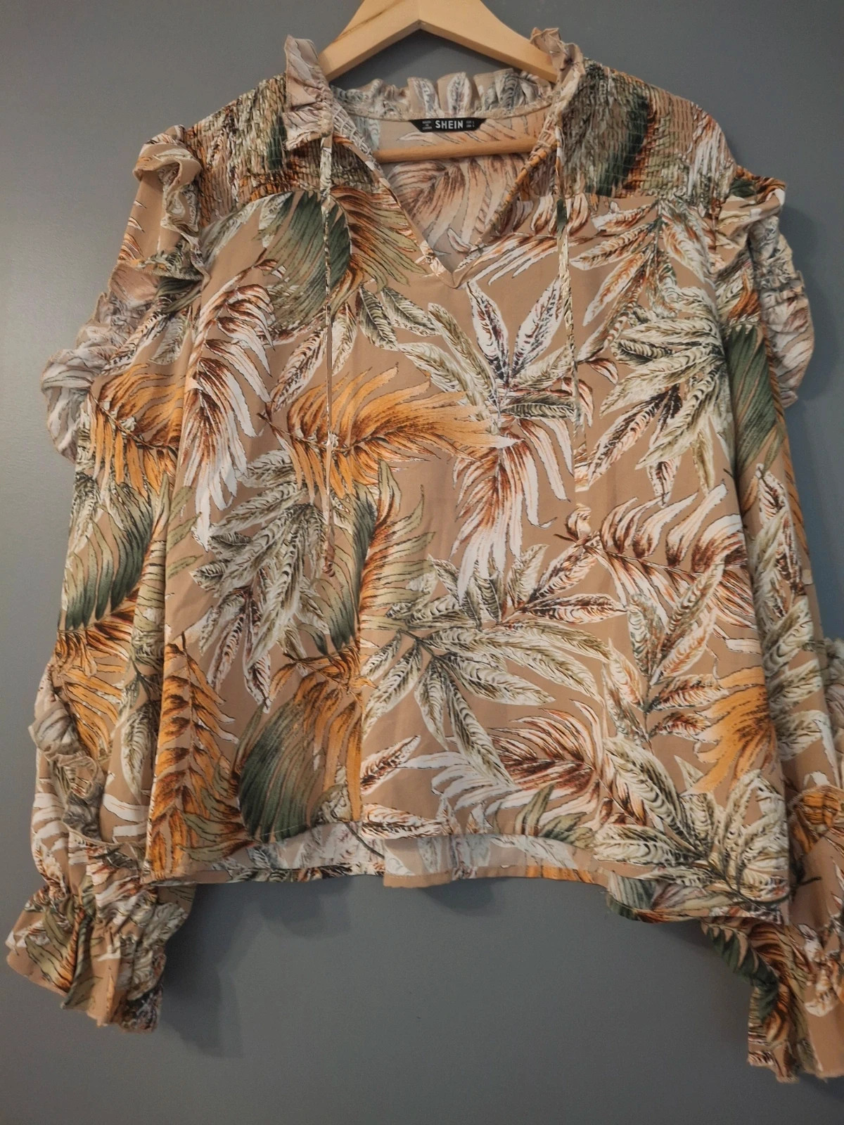 Chemisier blouse style bohoo fleurie Shein