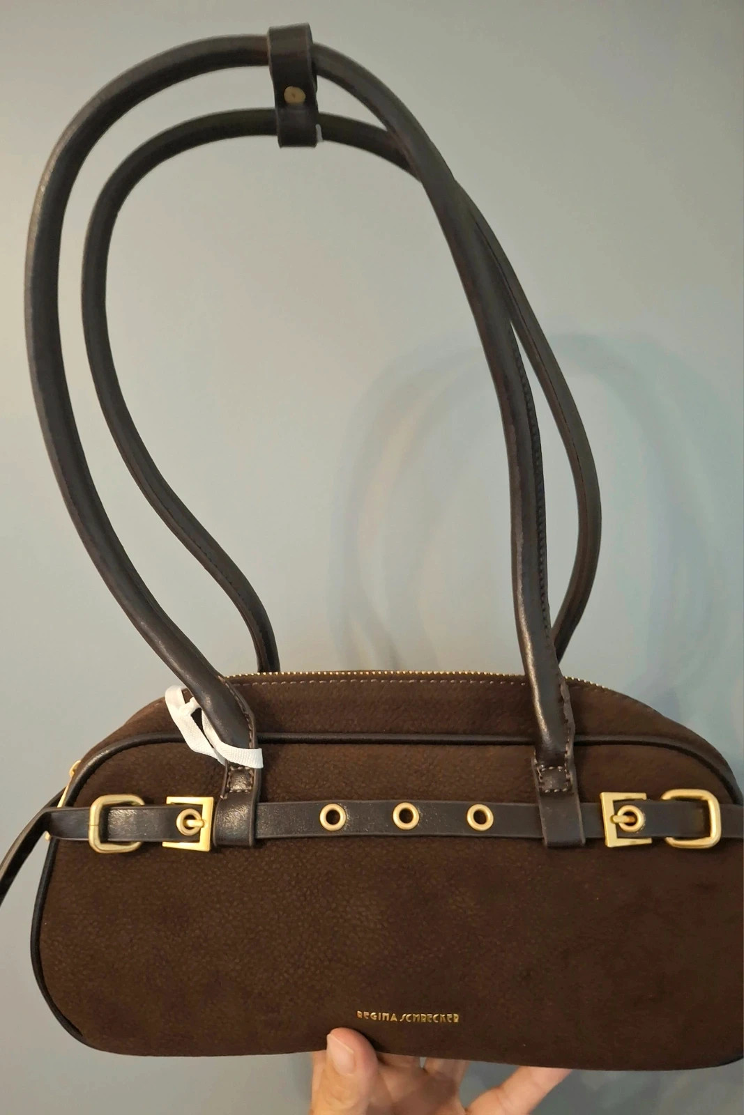 Sac à main style baguette tendance intemporel Marron