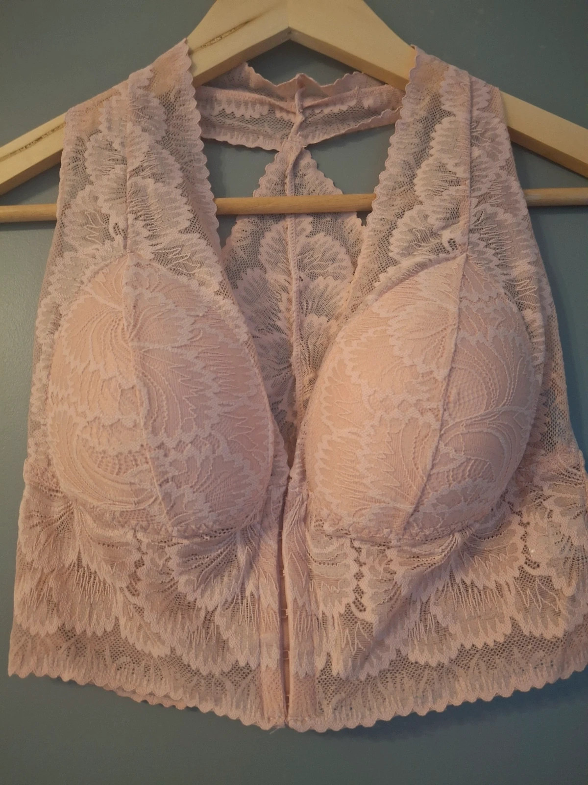 Bralette crop top dentelle ouverte devant dos en dentelle – Ancona – taille 90C 2