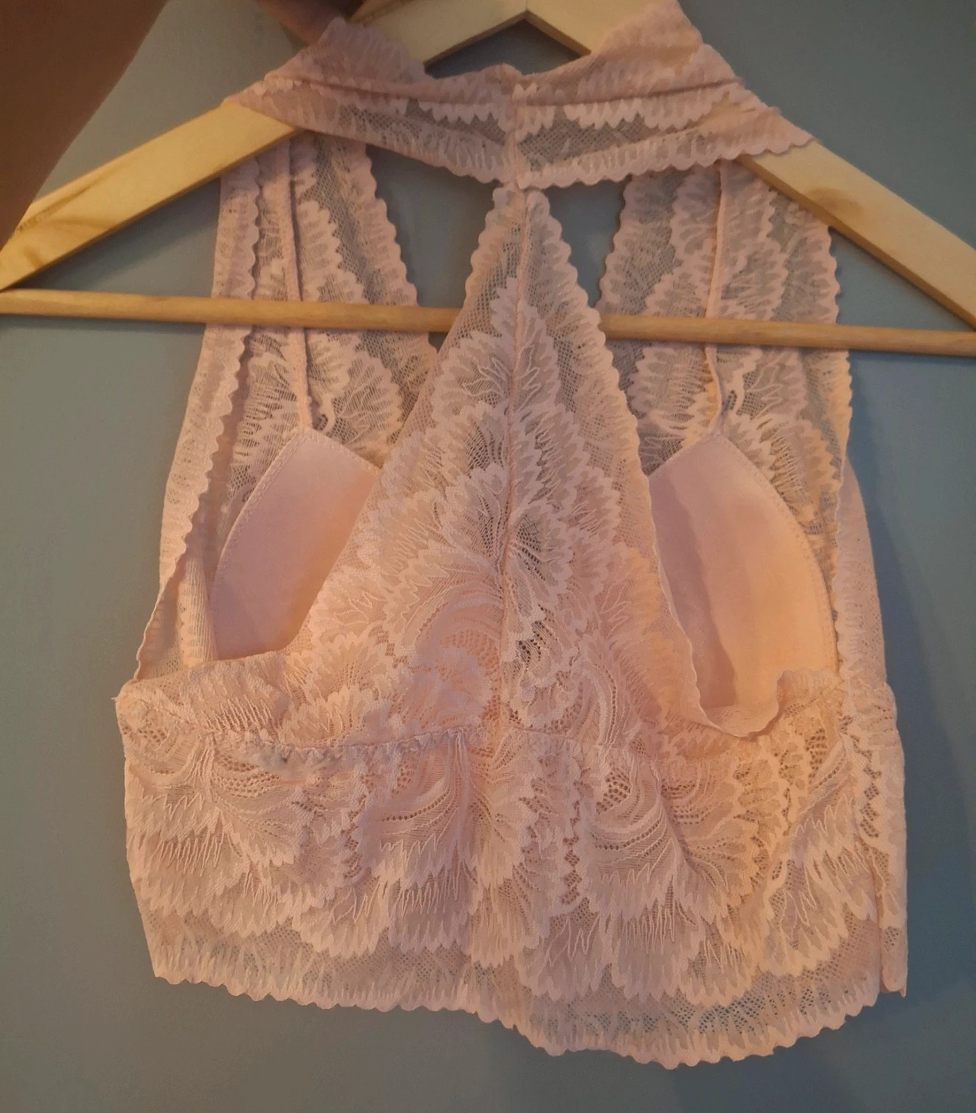 Bralette crop top dentelle ouverte devant dos en dentelle – Ancona – taille 90C 4