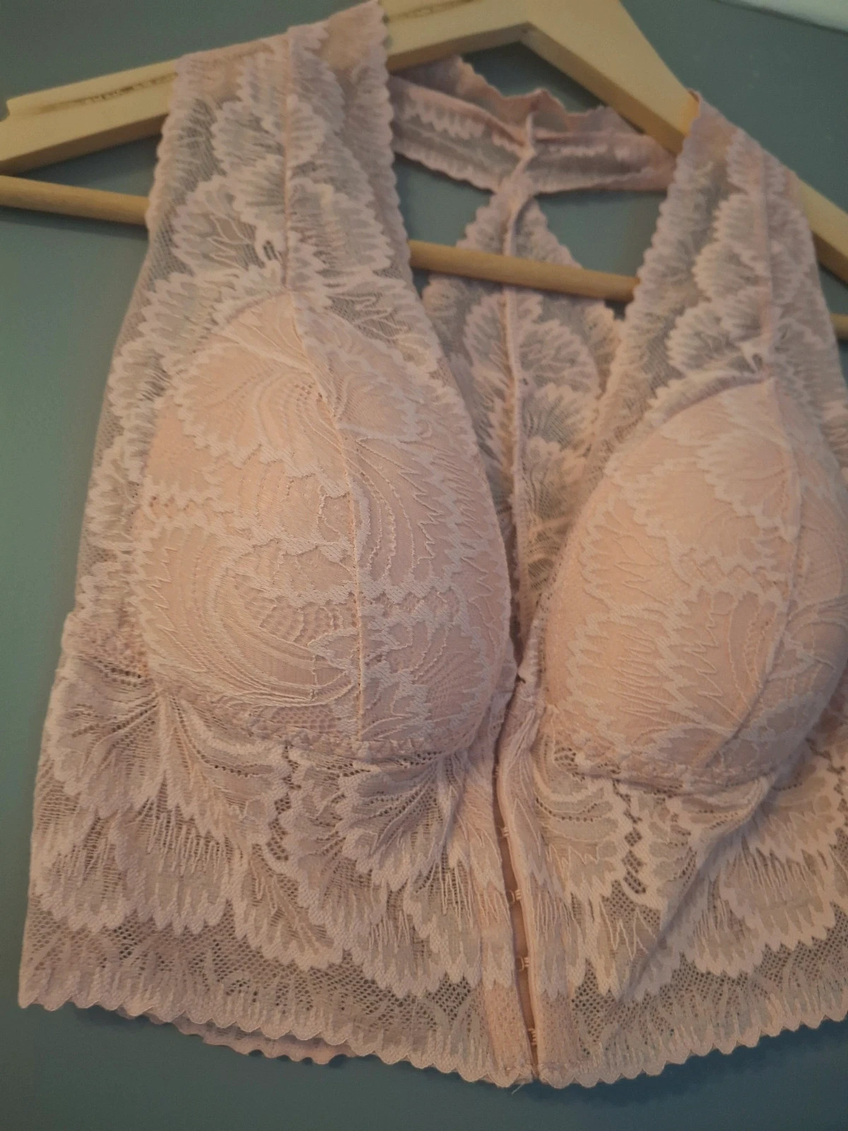 Bralette crop top dentelle ouverte devant dos en dentelle – Ancona – taille 90C 3