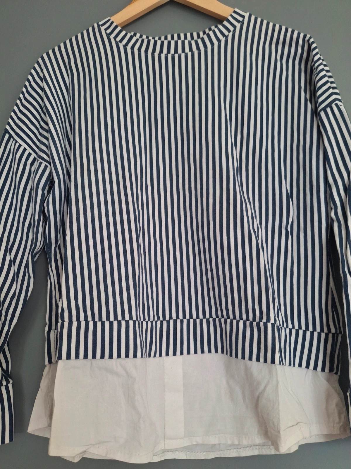 T shirt raye style marin bi matière – Local – taille L / 40 / 12 2