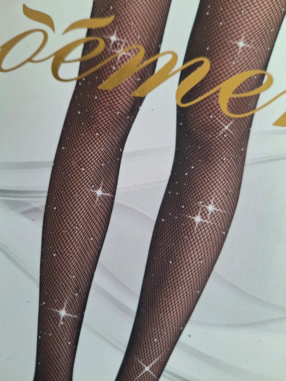 Collant fantaisie resille avec strass – Demen – taille Taille unique 2