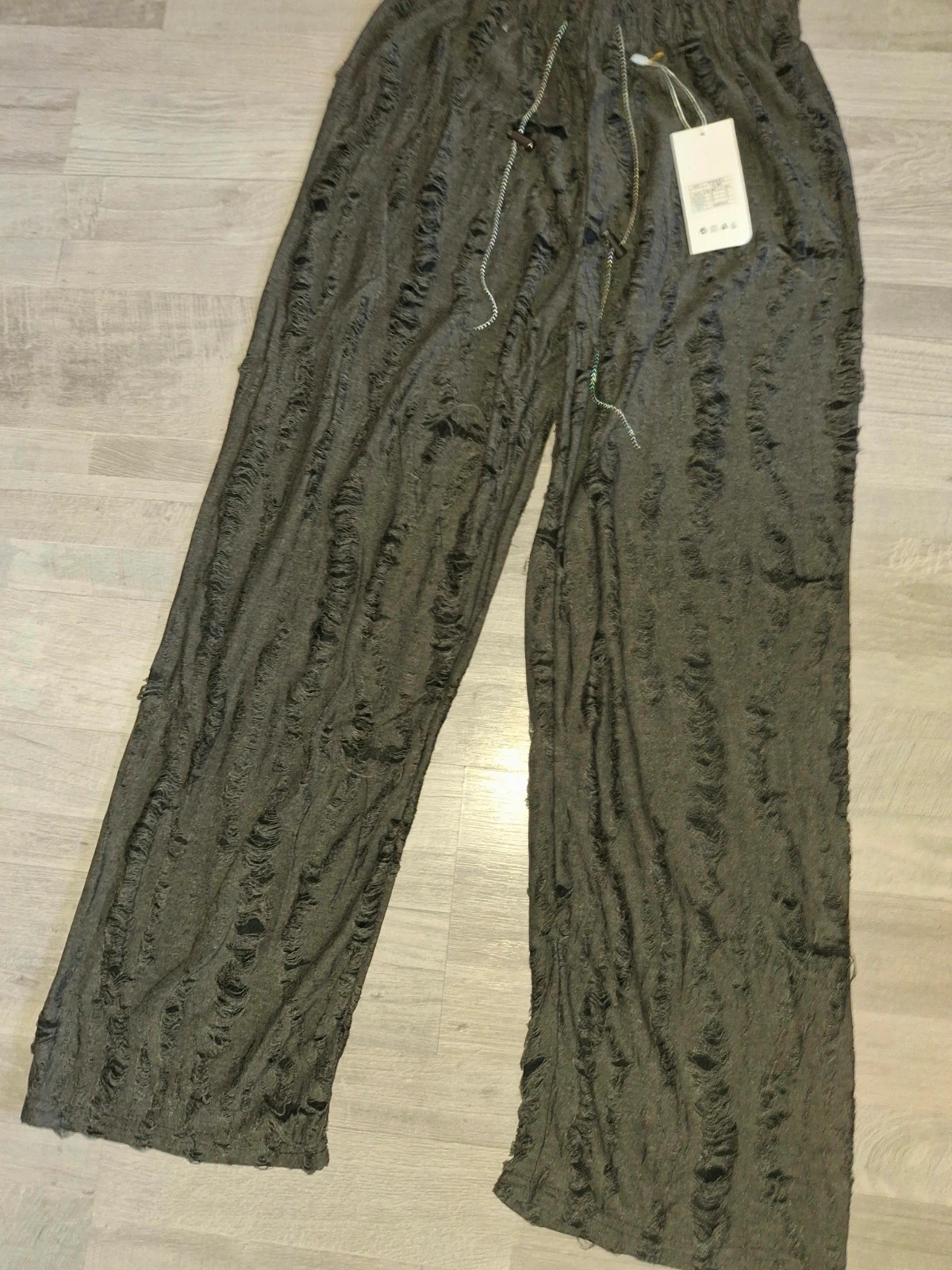 Pantalon style palazzo dentelle doublé élastique a la taille – kimery – taille M / 38 / 10 2