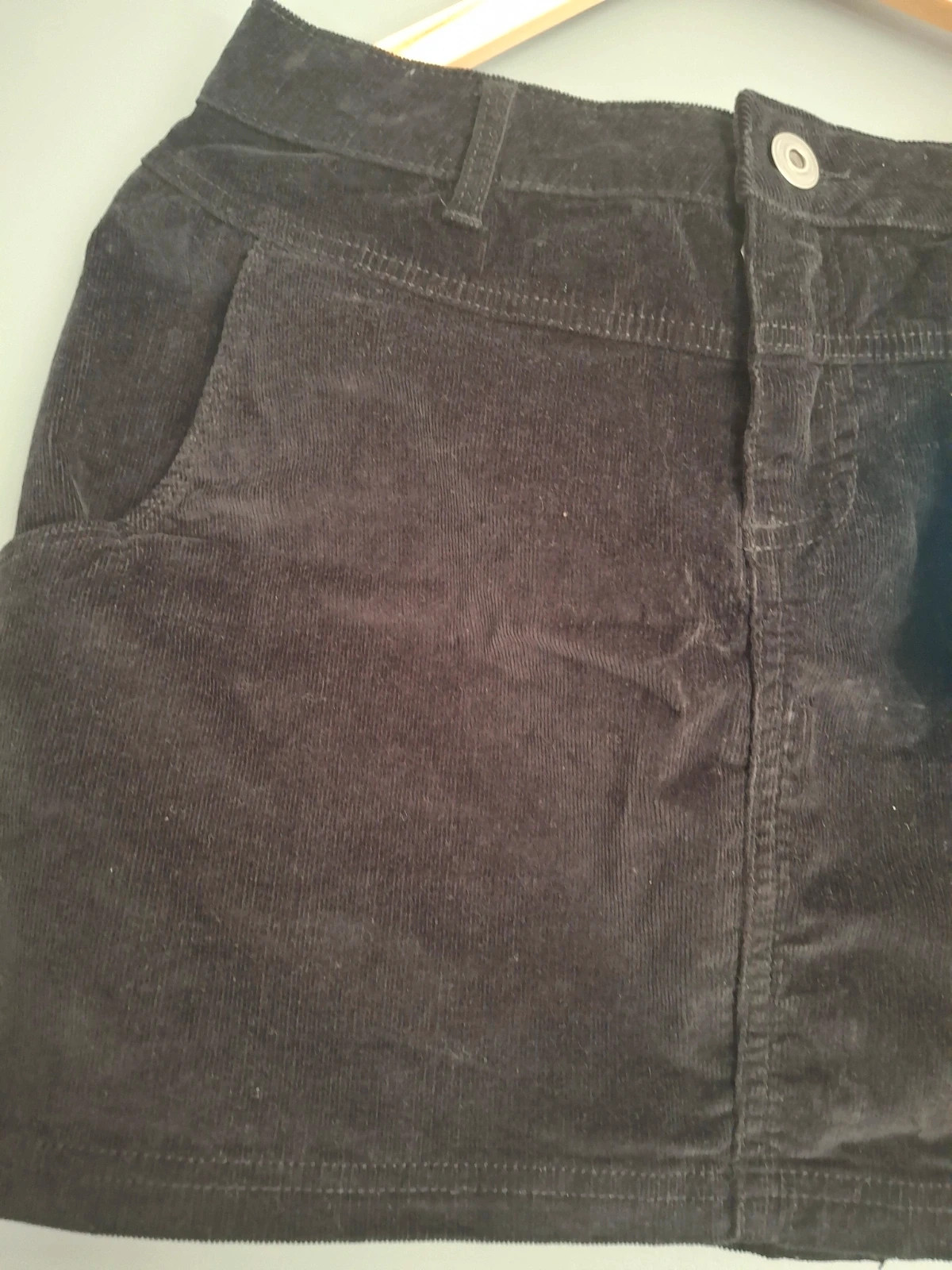 Mini jupe en velours multi poches Noire – YKK – taille XXL / 44 / 16 3
