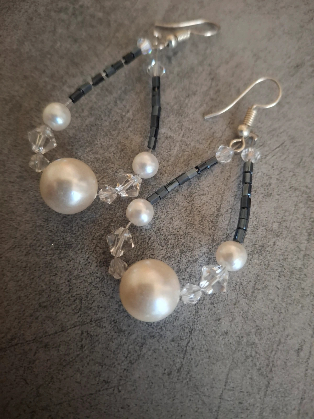 Boucles d’oreilles 2 paires fantaisie perles et charms – Fait Main 4