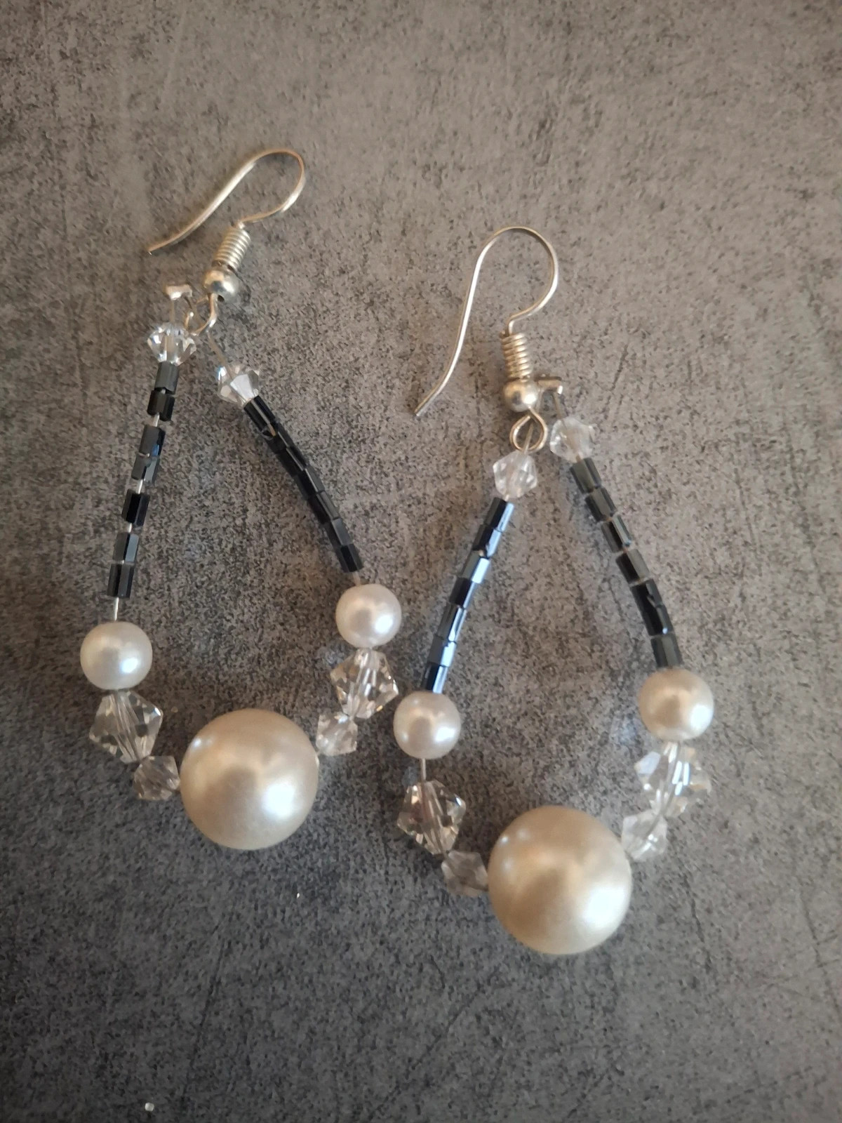Boucles d’oreilles 2 paires fantaisie perles et charms – Fait Main 3
