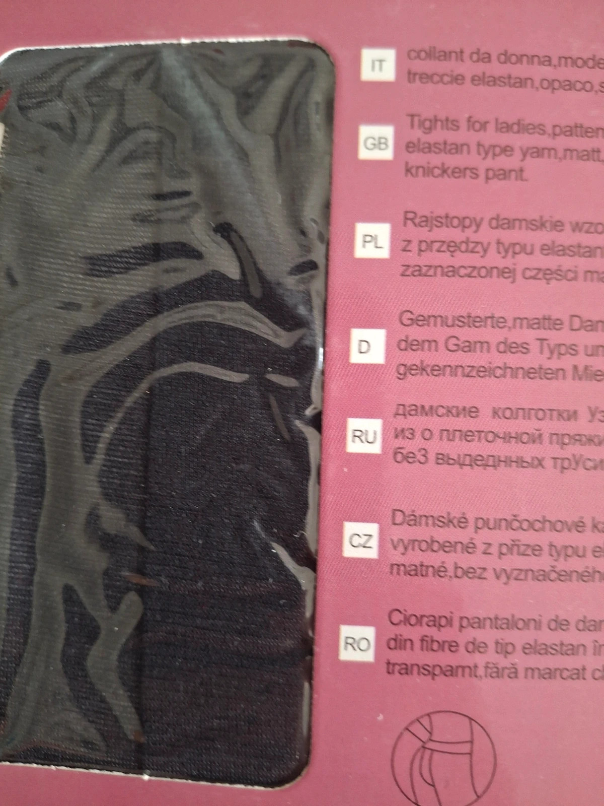 Collant opaque taille haute avec nœud papillon – Demen – taille Taille unique 3