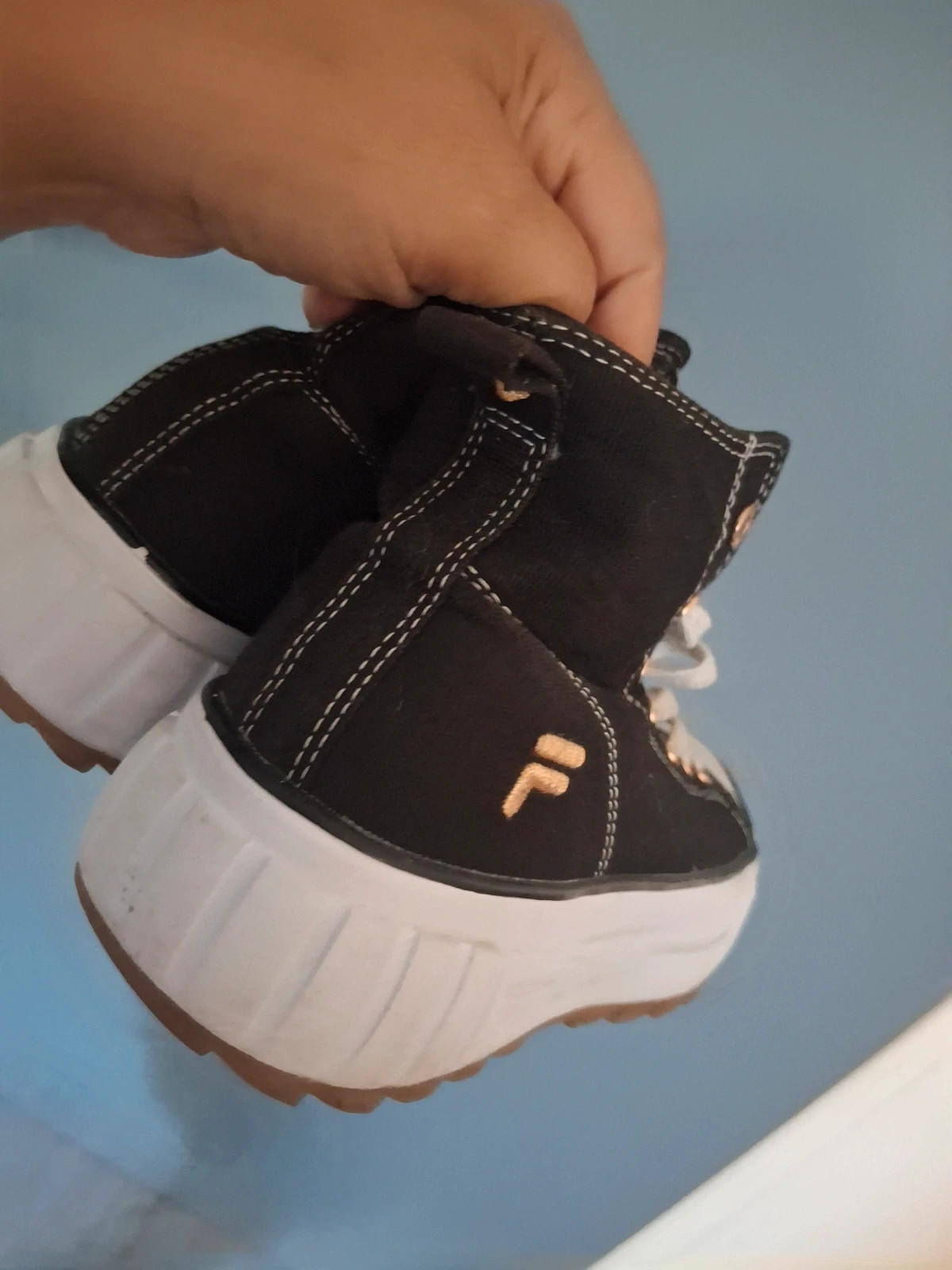 Basquets montantes tissu et plateforme Fila – FILA – taille 37 3