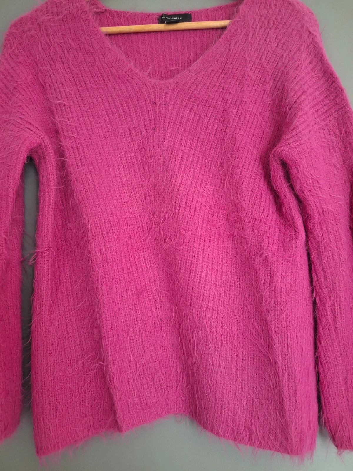 Pull rose fuchsia tendance et intemporel – Atmosphere – taille L / 40 / 12 2