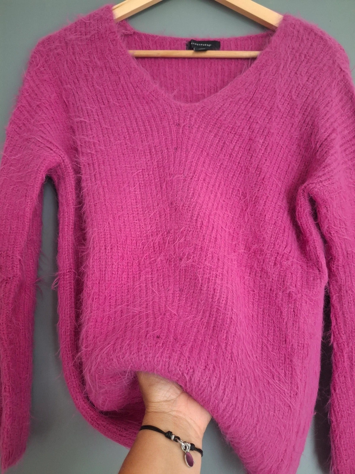 Pull rose fuchsia tendance et intemporel – Atmosphere – taille L / 40 / 12 3