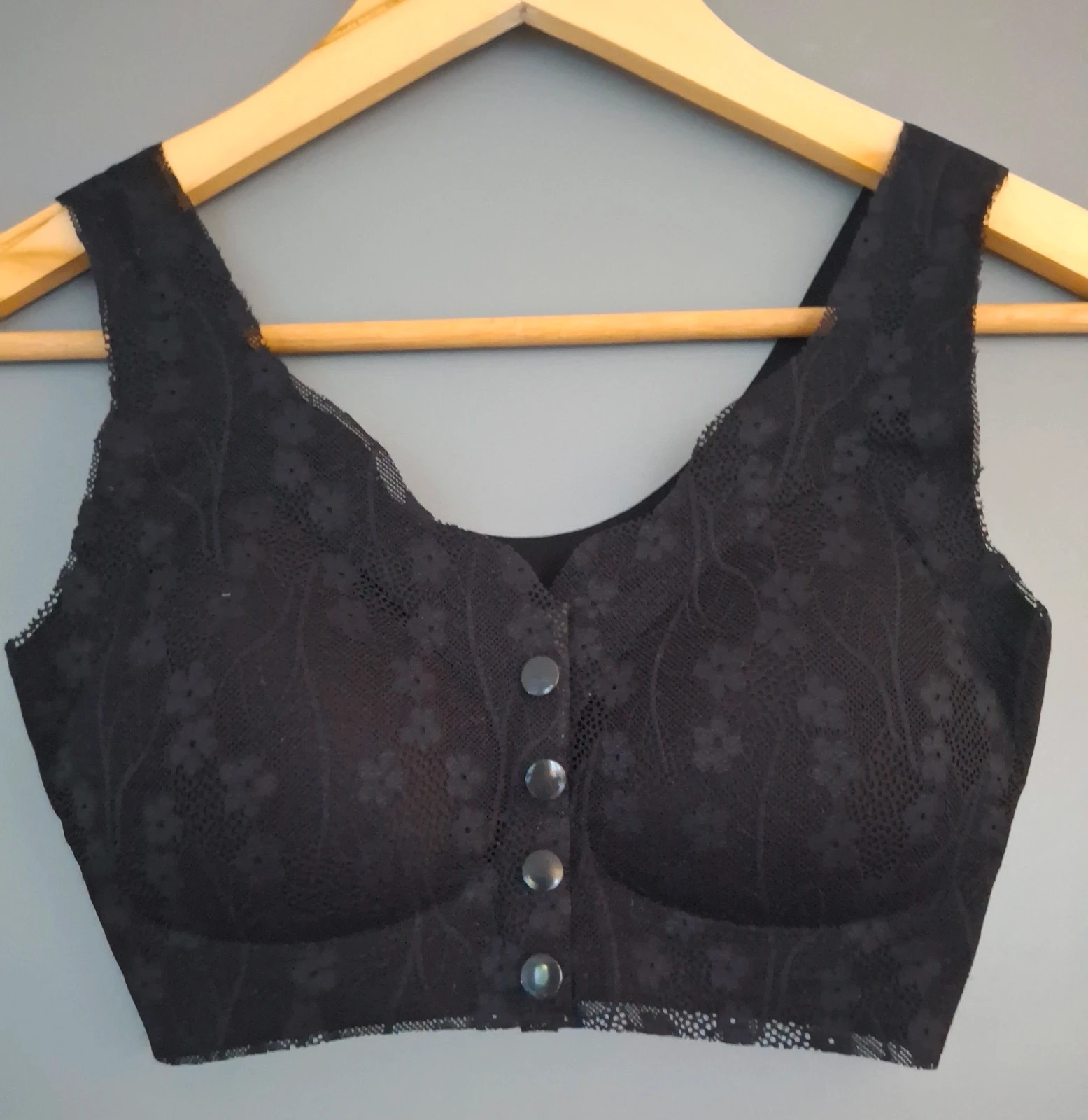 Brassière pression devant invisible sans couture