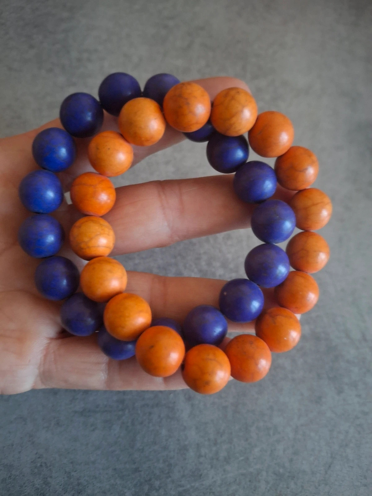 Lot bracelet perles et céramique ajustable élastique – Fait Main 3