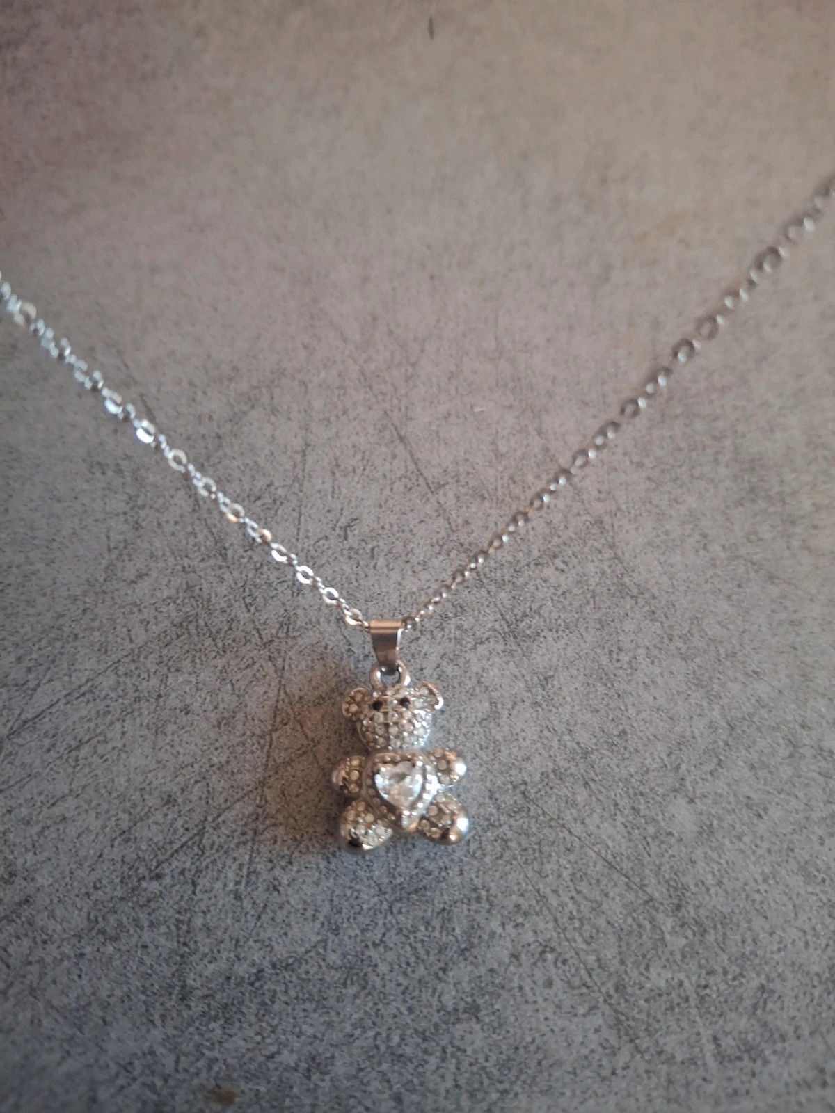 Collier inspi tendance Ourson en acier inoxydable – Vintage Dressing 2