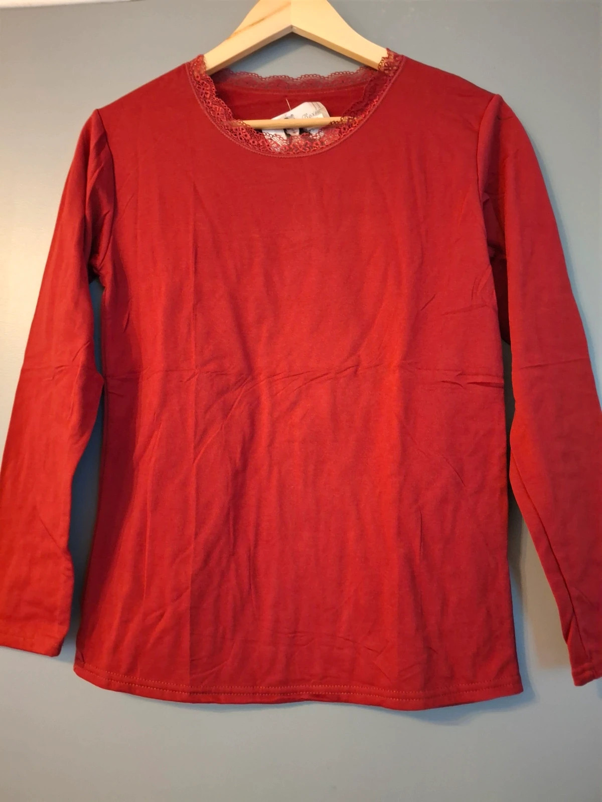 Sous pull maille thermique couleur Bordeaux