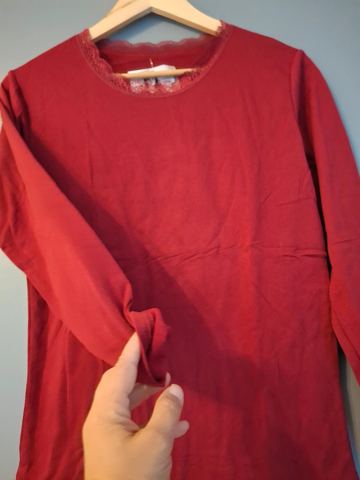 Sous pull maille thermique couleur Bordeaux – Local – taille XXL / 44 / 16 3