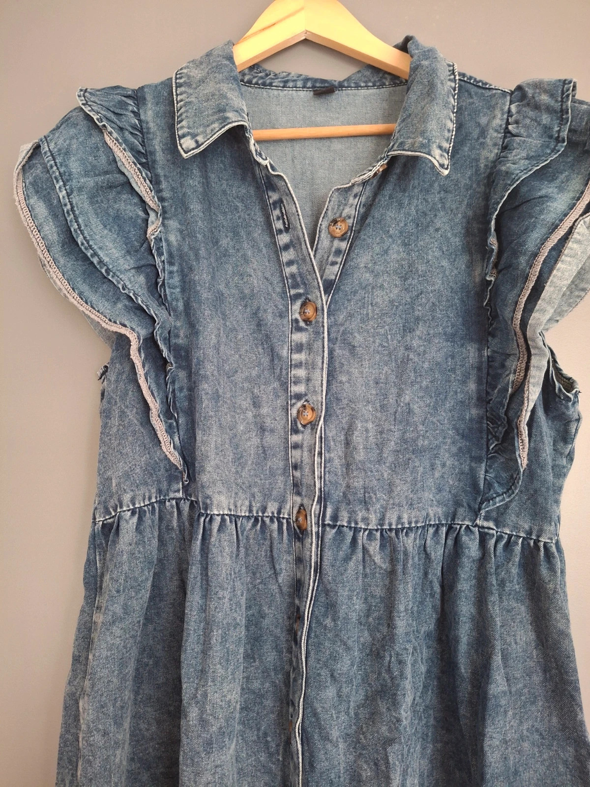Robe en jean bleu clair tendance et intemporel – Shein – taille XL / 42 / 14 2