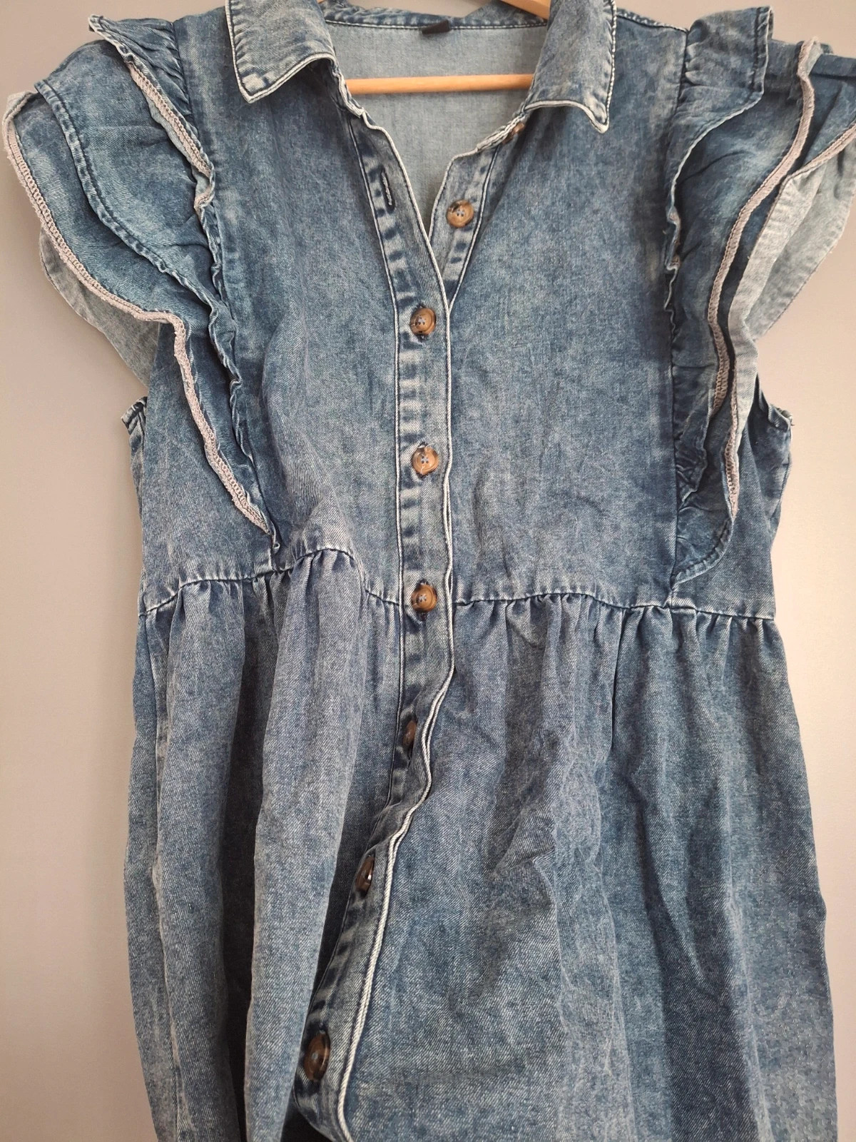 Robe en jean bleu clair tendance et intemporel – Shein – taille XL / 42 / 14 3