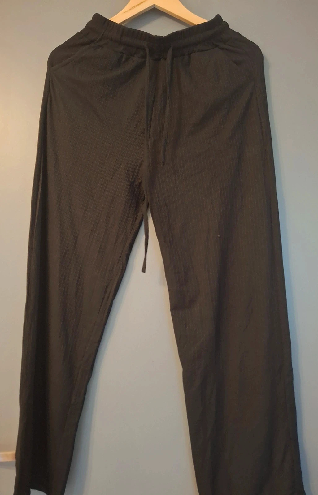 Pantalon palazzo confortable noir