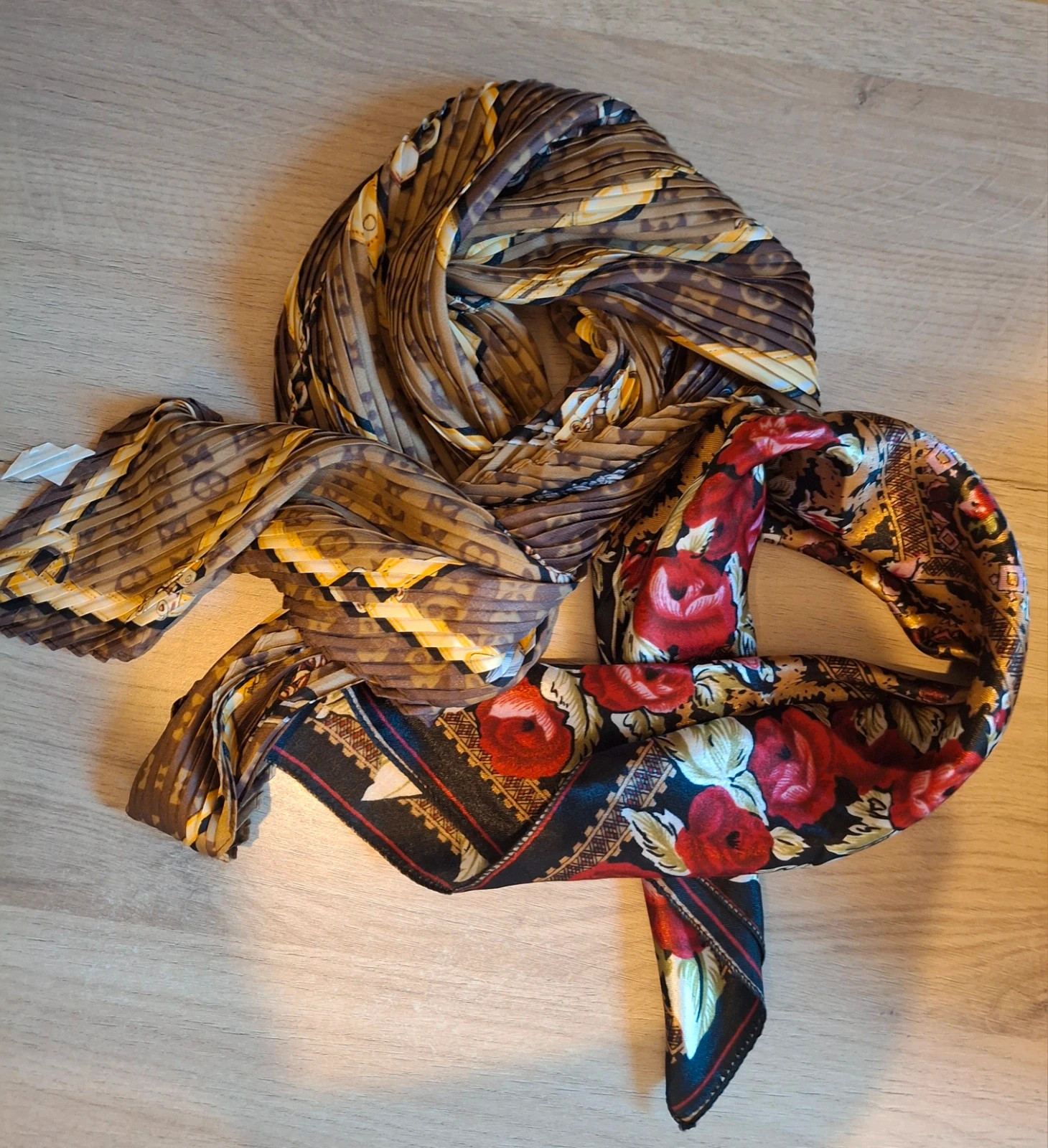 Lot foulard effet soie style et fashion