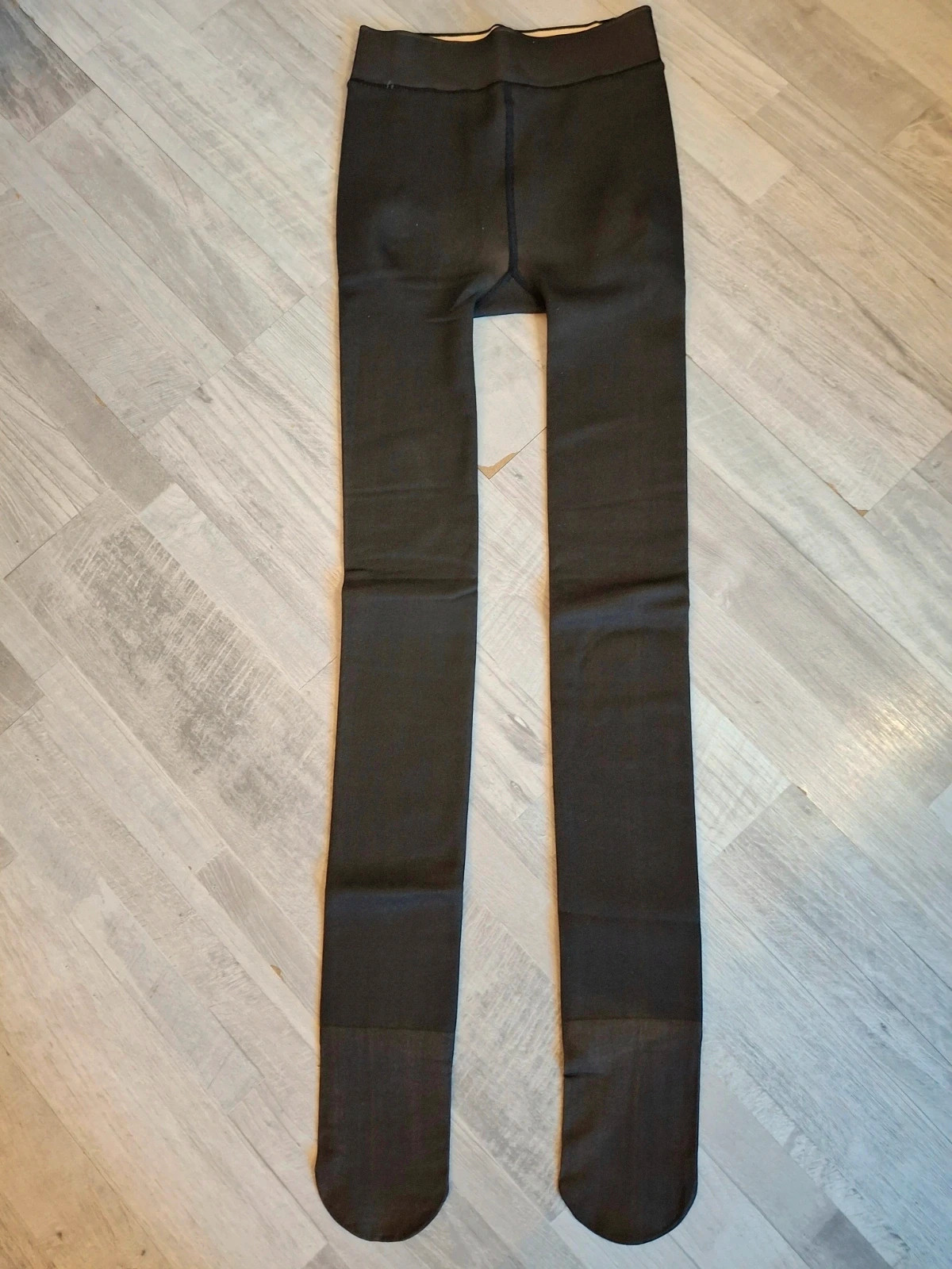 Collant leggings fourré effet peau marron taille haute – Accessoires – taille Taille unique 4