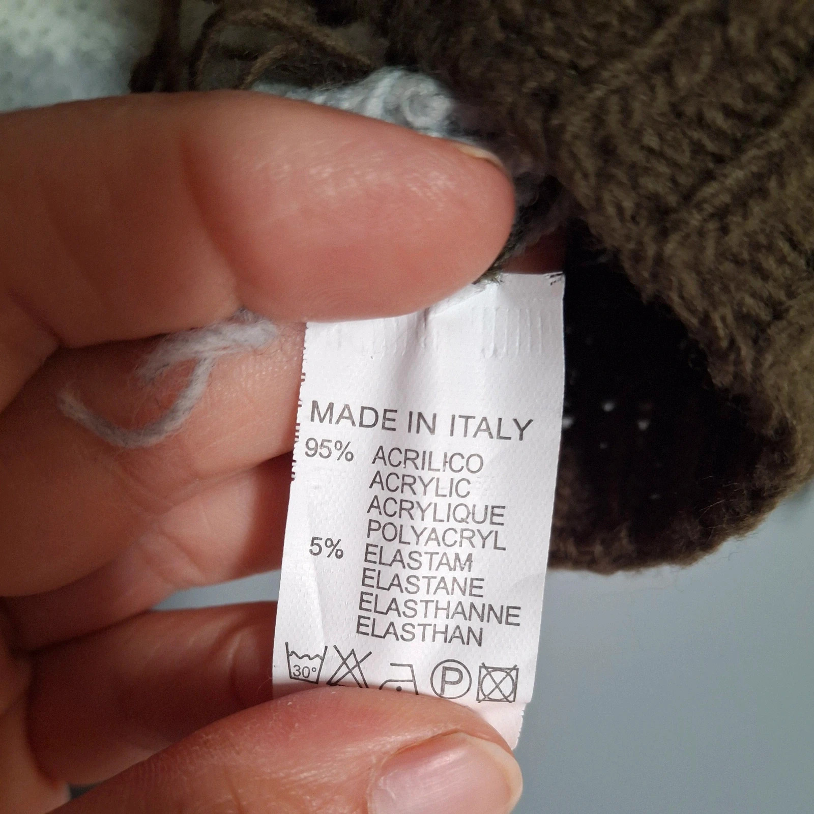 Pull maille Rayures couleur Kaki et blanc – boutique indépendante – taille Taille unique 5