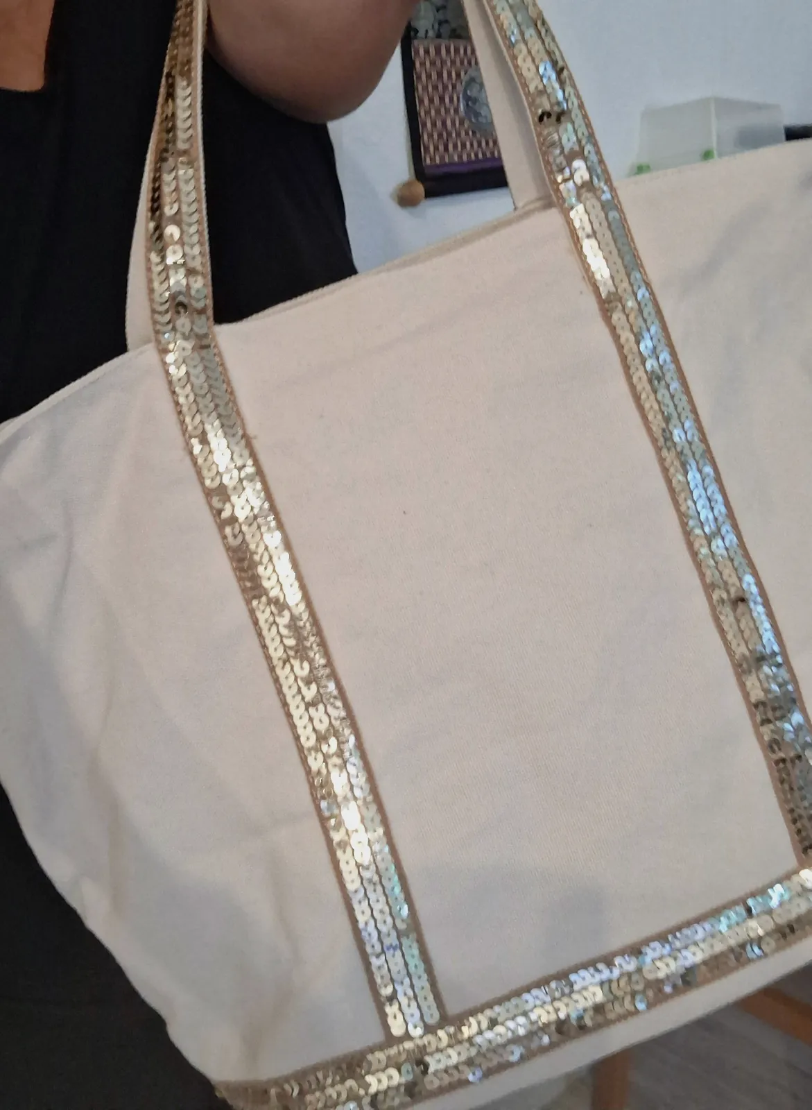 Sac cabas beige à paillettes Flora Co – Flora Co – taille Taille unique 4