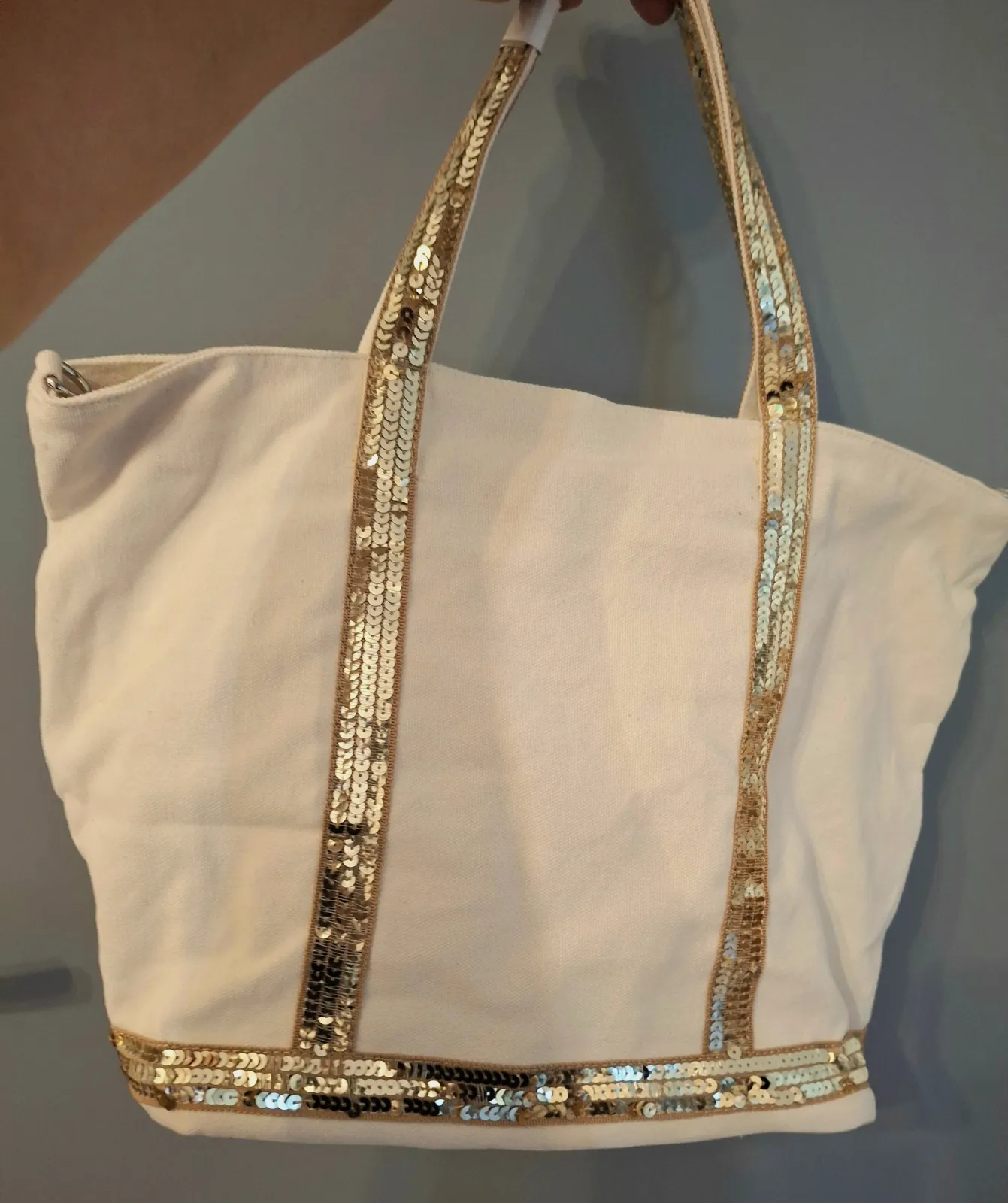 Sac cabas beige à paillettes Flora Co – Flora Co – taille Taille unique 3