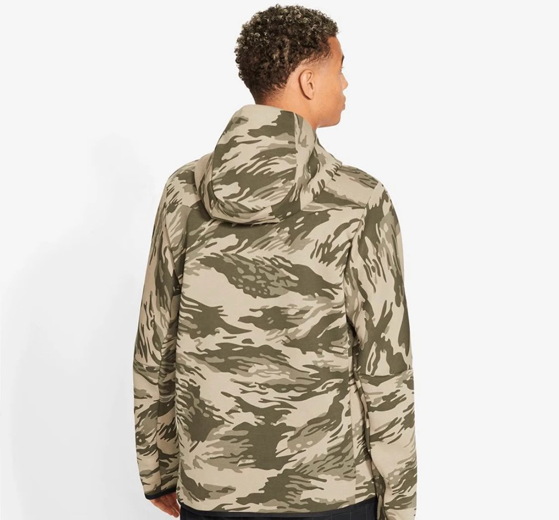 Nike Tech Fleece Desert Green Camo Full Zip – Nike – taille L 2