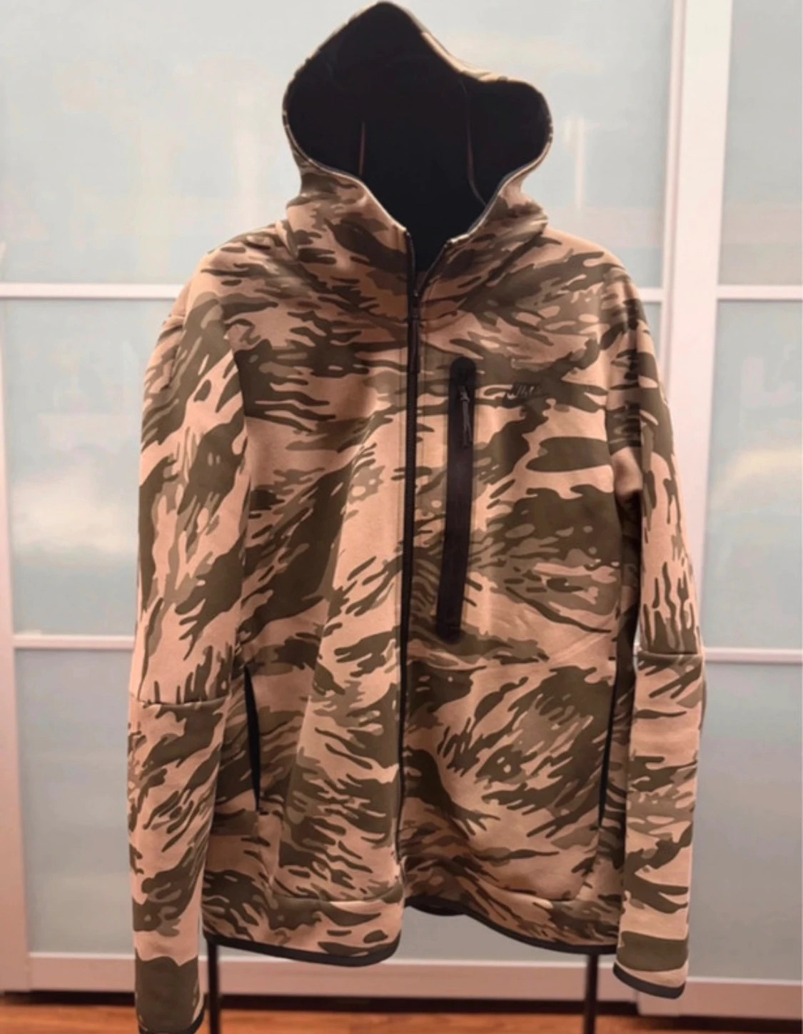 Nike Tech Fleece Desert Green Camo Full Zip – Nike – taille L 3
