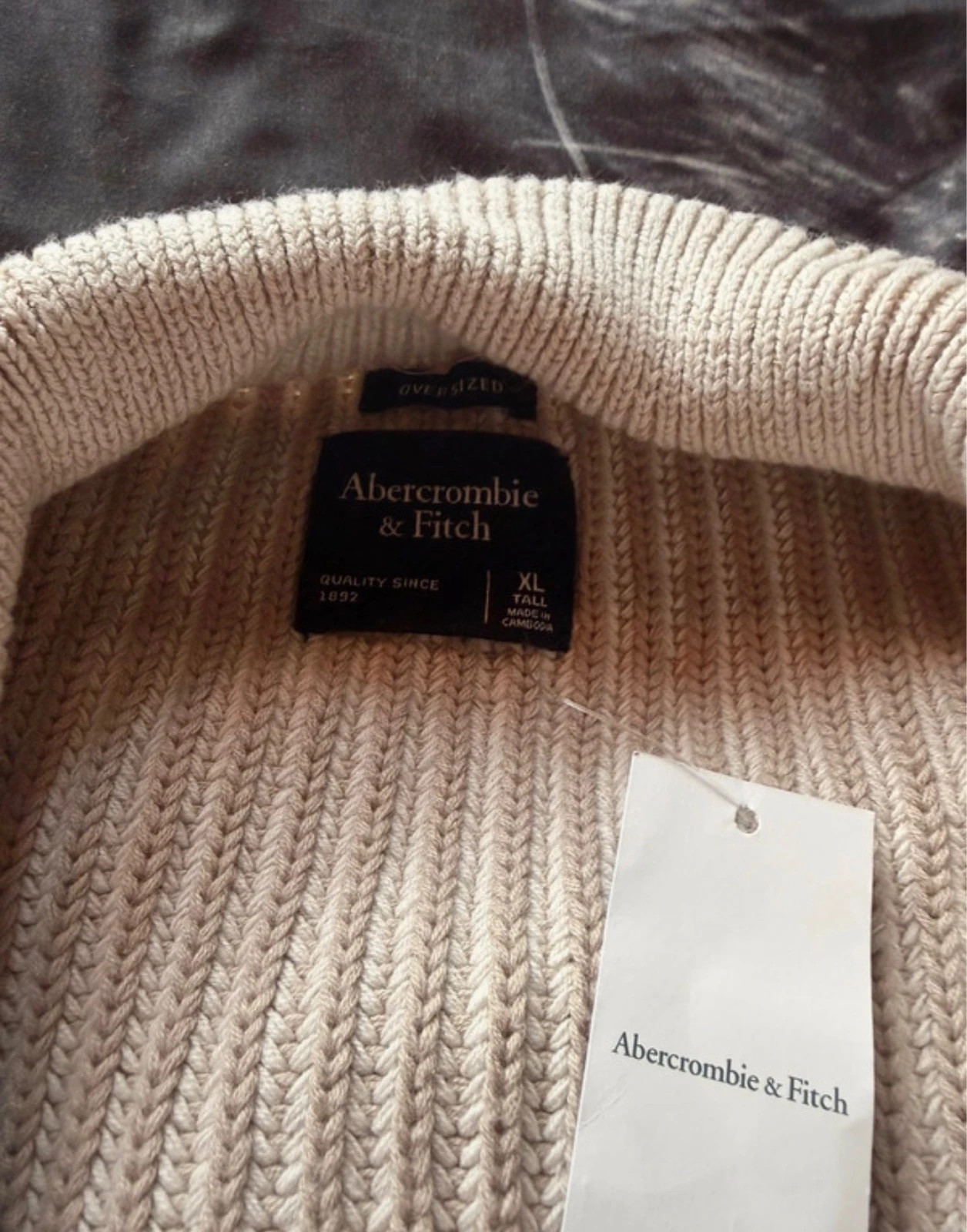 Abercrombie & Fitch Icon Quarter-Zip Sweater | Nuevo con etiquetas | XL Tall – Abercrombie & Fitch – taille XL 5