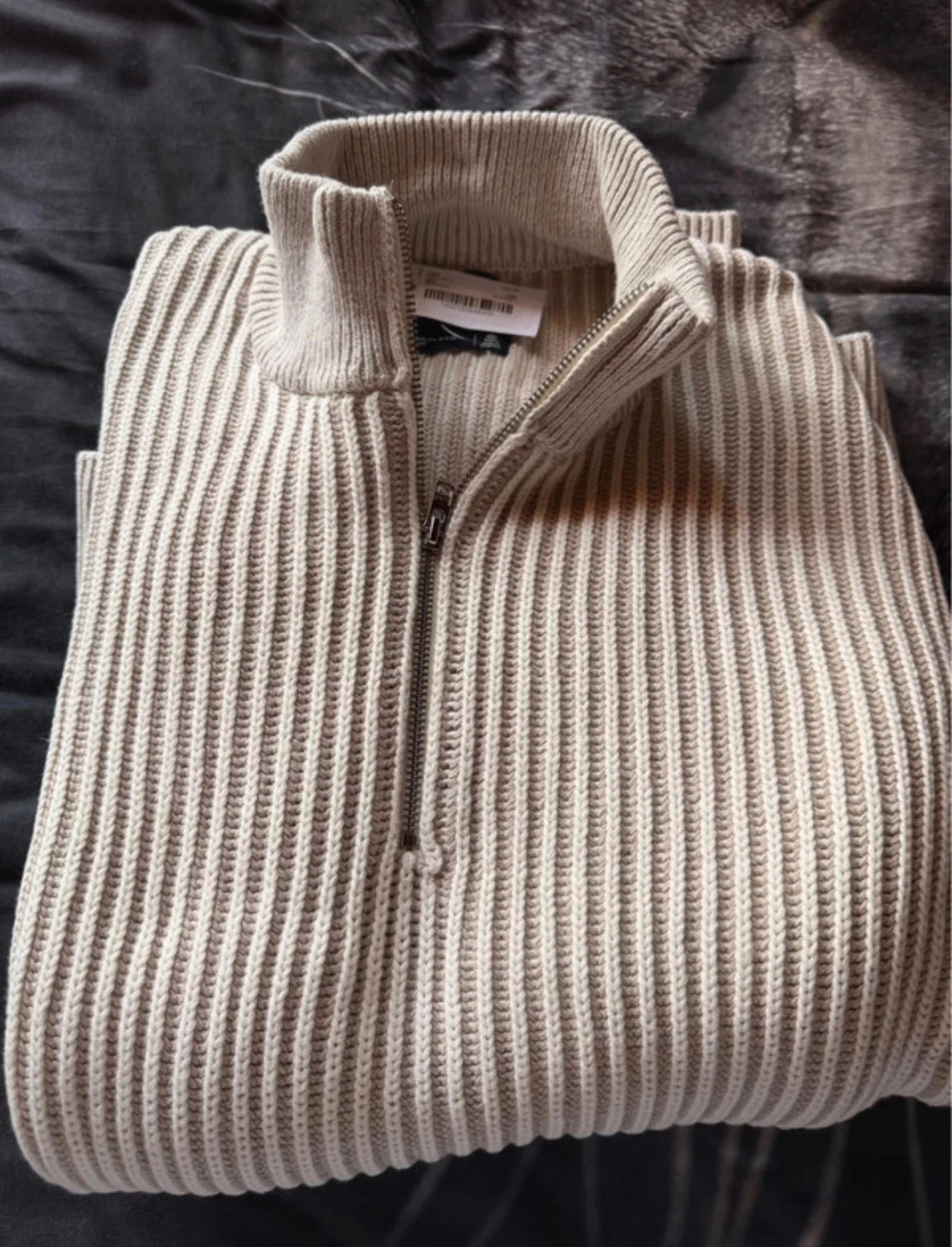 Abercrombie & Fitch Icon Quarter-Zip Sweater | Nuevo con etiquetas | XL Tall