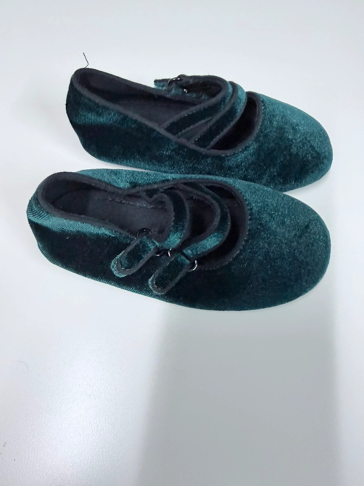 MANGO bailarinas Mary Jane terciopelo verde petróleo – Mango – taille 24 2