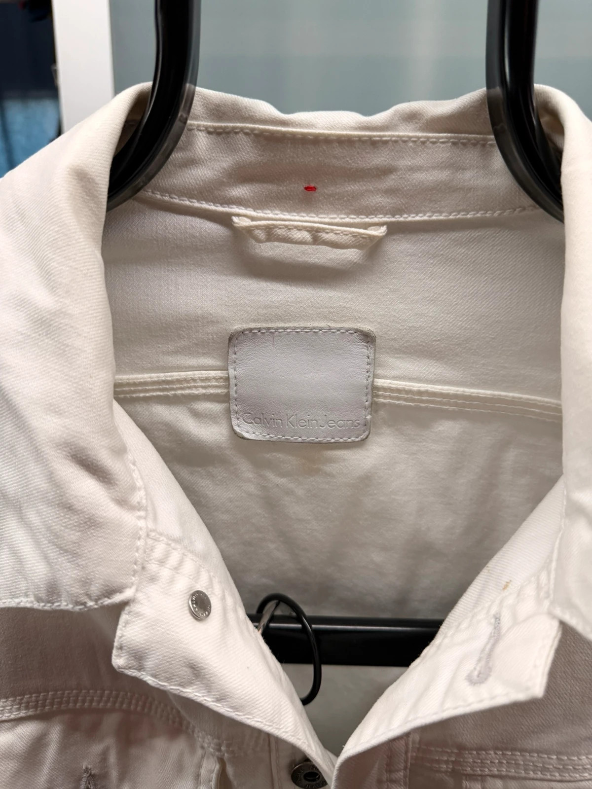 Calvin Klein jeans chaqueta vaquera blanca original – Calvin Klein Jeans – taille XL 3