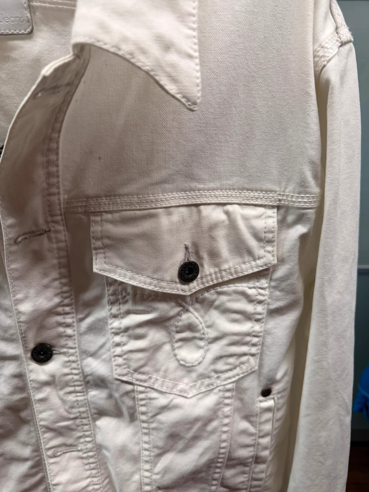 Calvin Klein jeans chaqueta vaquera blanca original – Calvin Klein Jeans – taille XL 2