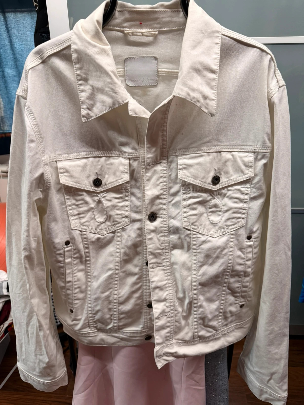 Calvin Klein jeans chaqueta vaquera blanca original