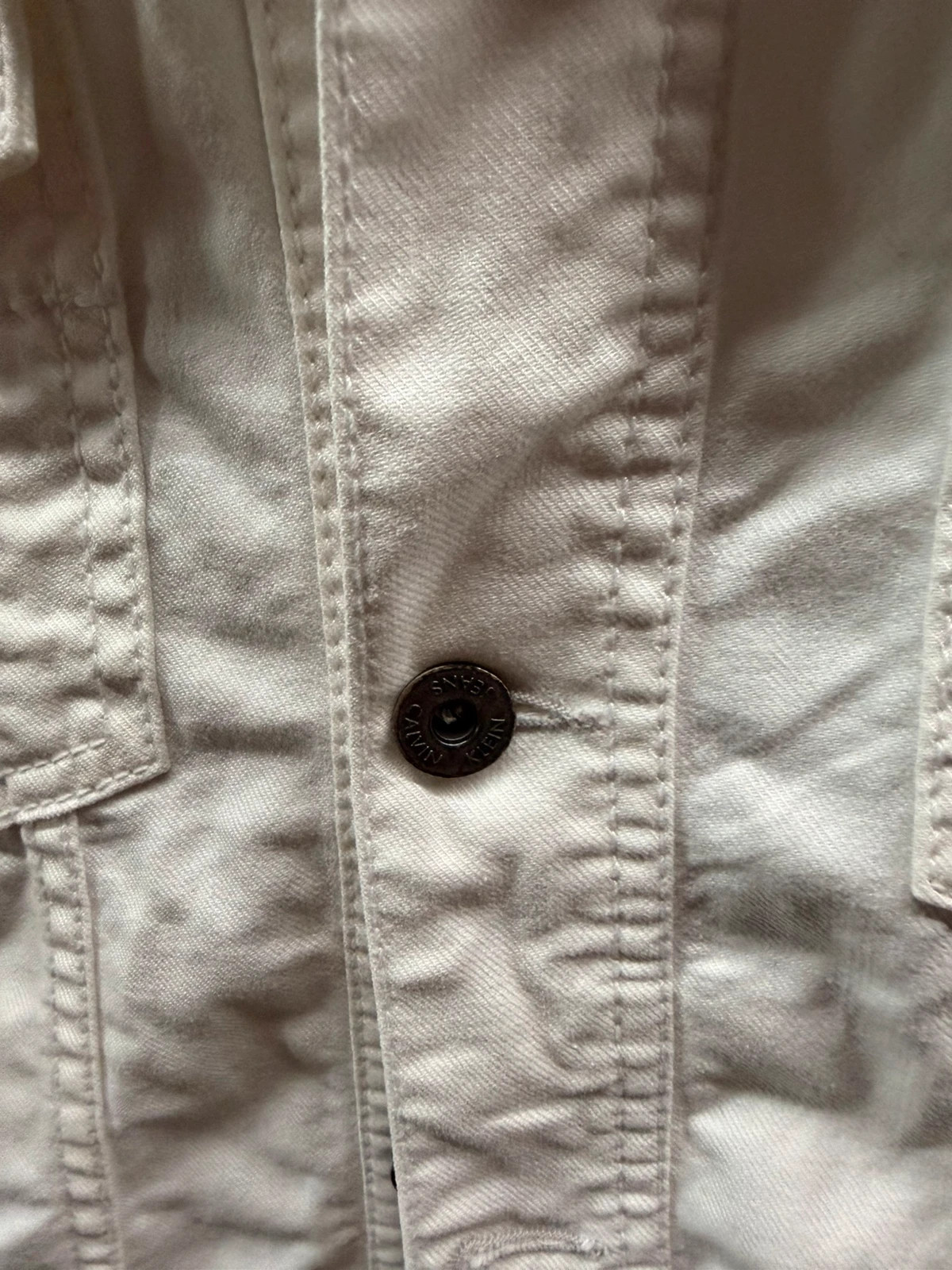 Calvin Klein jeans chaqueta vaquera blanca original – Calvin Klein Jeans – taille XL 5