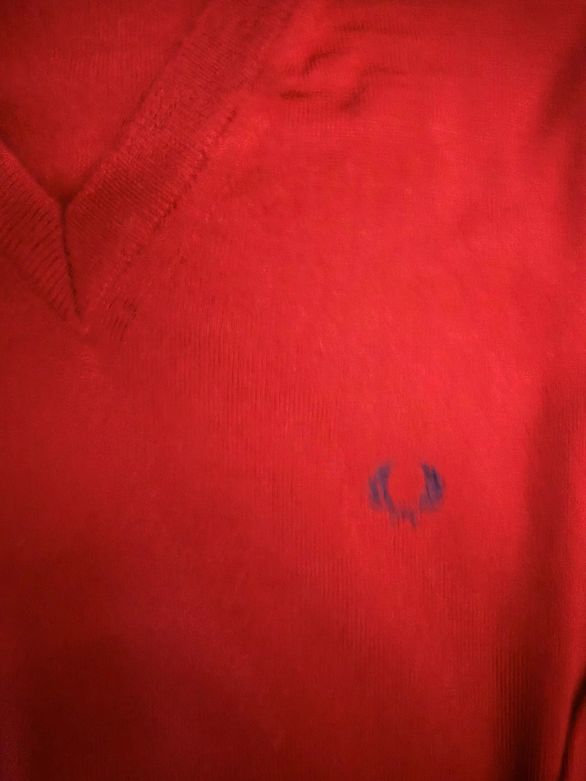 Fred Perry jersey vintage cuello pico rojo granate talla 54 – Fred Perry – taille Taille unique 5