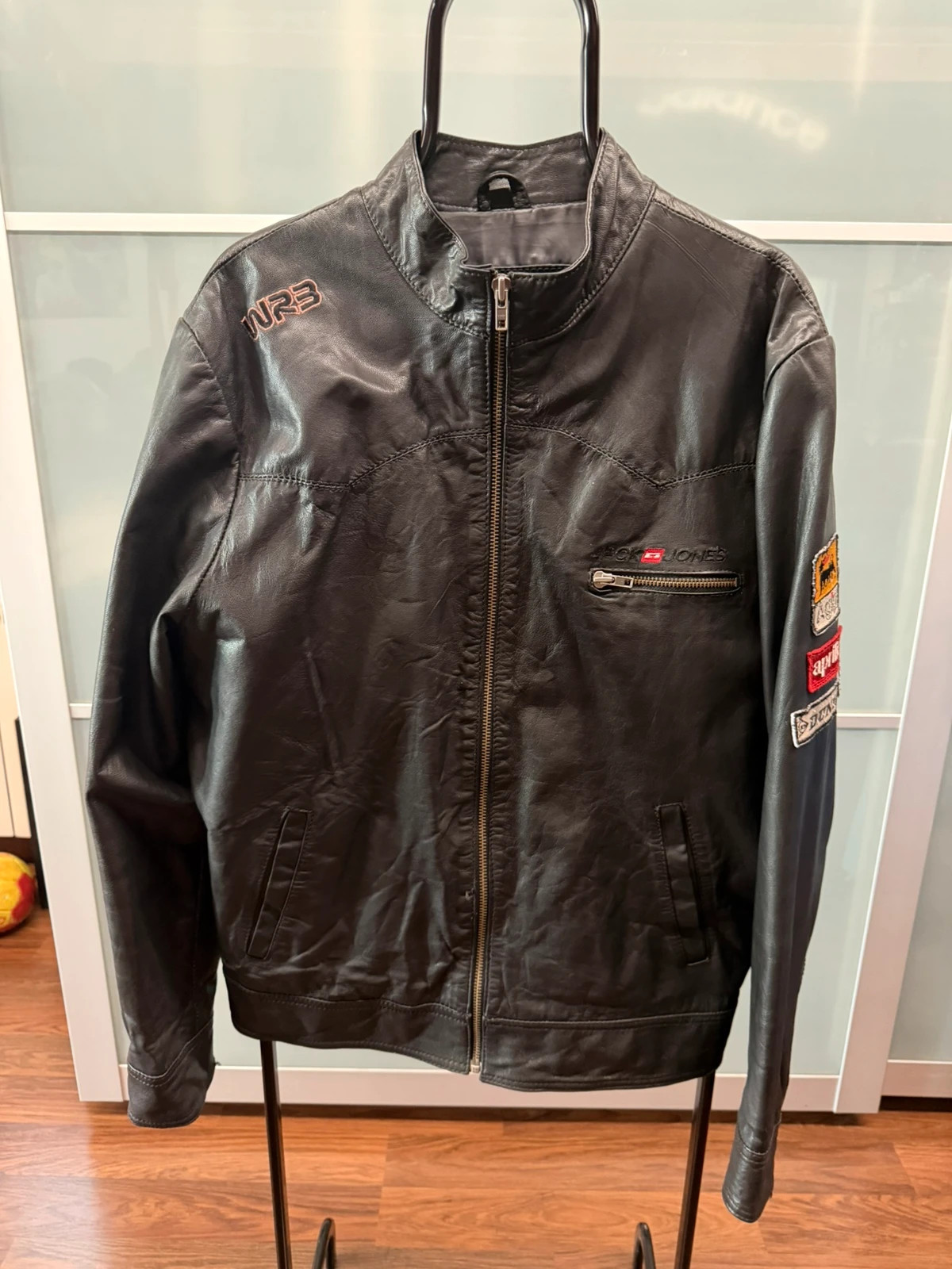 Chaqueta de piel jack & jones racing edition auténtica – Jack & Jones – taille XL 2