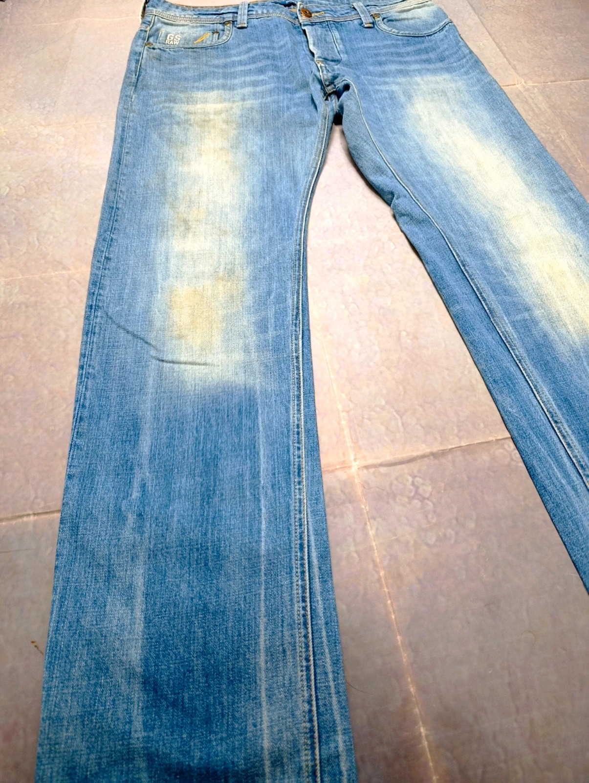 G-Star RAW Attacc Low Straight Blue Denim Jeans Size W34 L34 streetwear Y2K – G-Star RAW – taille W34 | FR 44 5