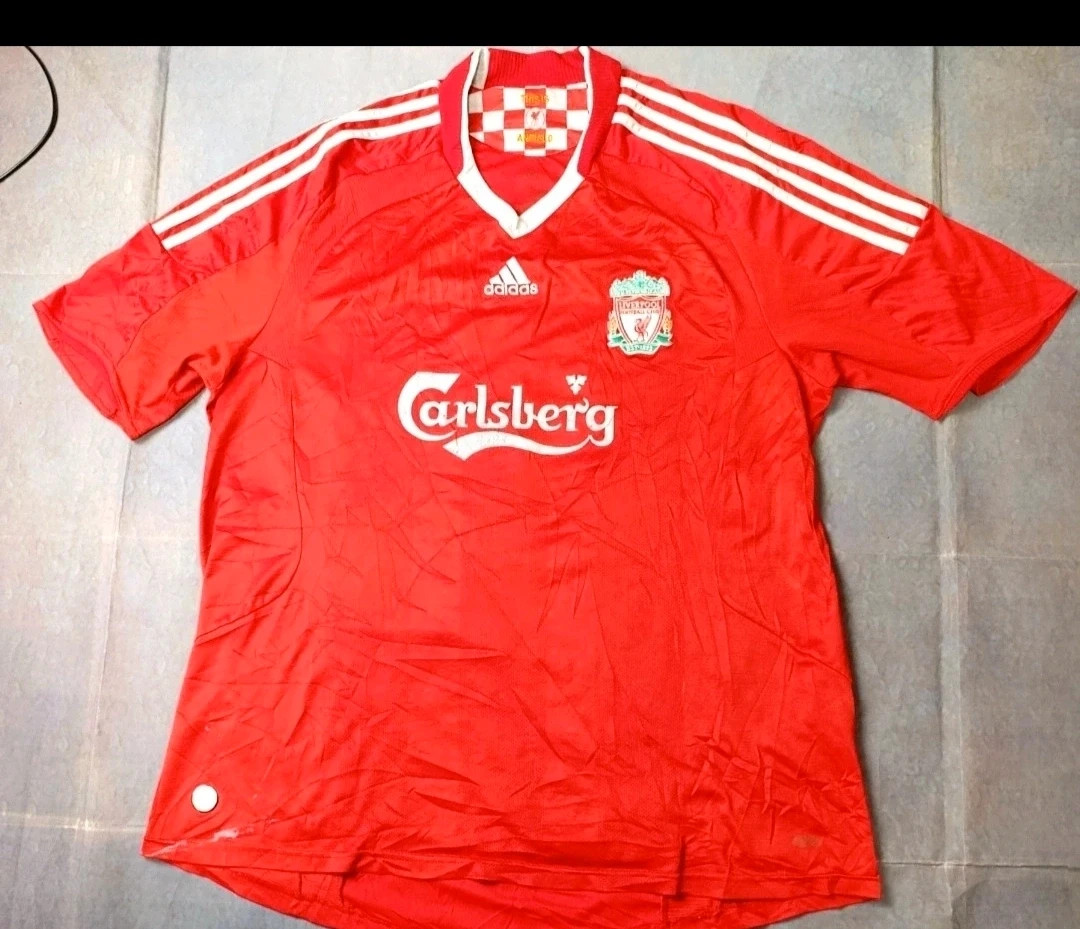 Official retro Liverpool F.C. home jersey from the legendary 08/09 and 09/10 XL – Vintage Dressing – taille XL 3